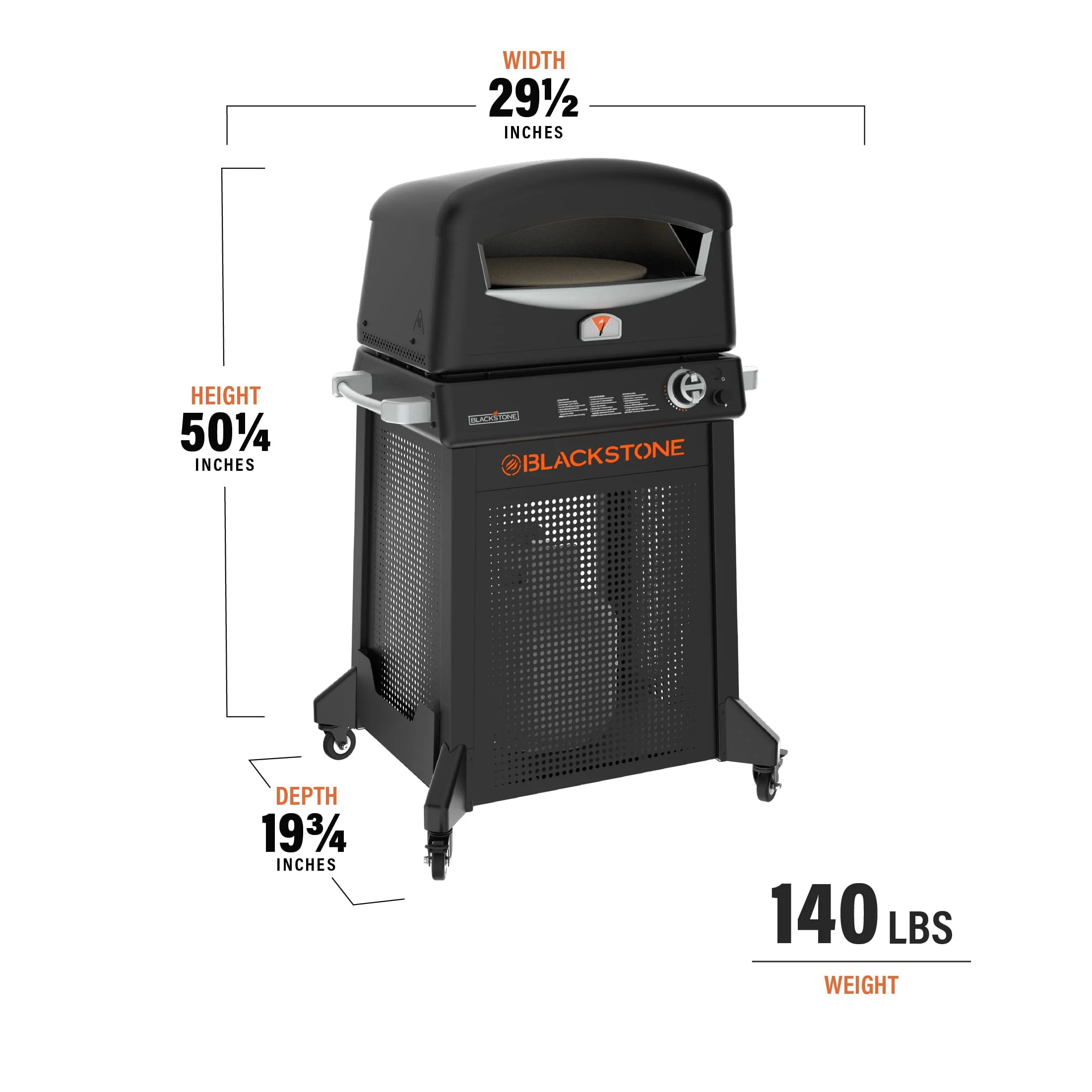 Blackstone Propane Outdoor Pizza Oven with Stand and Pizza Peel Image 6