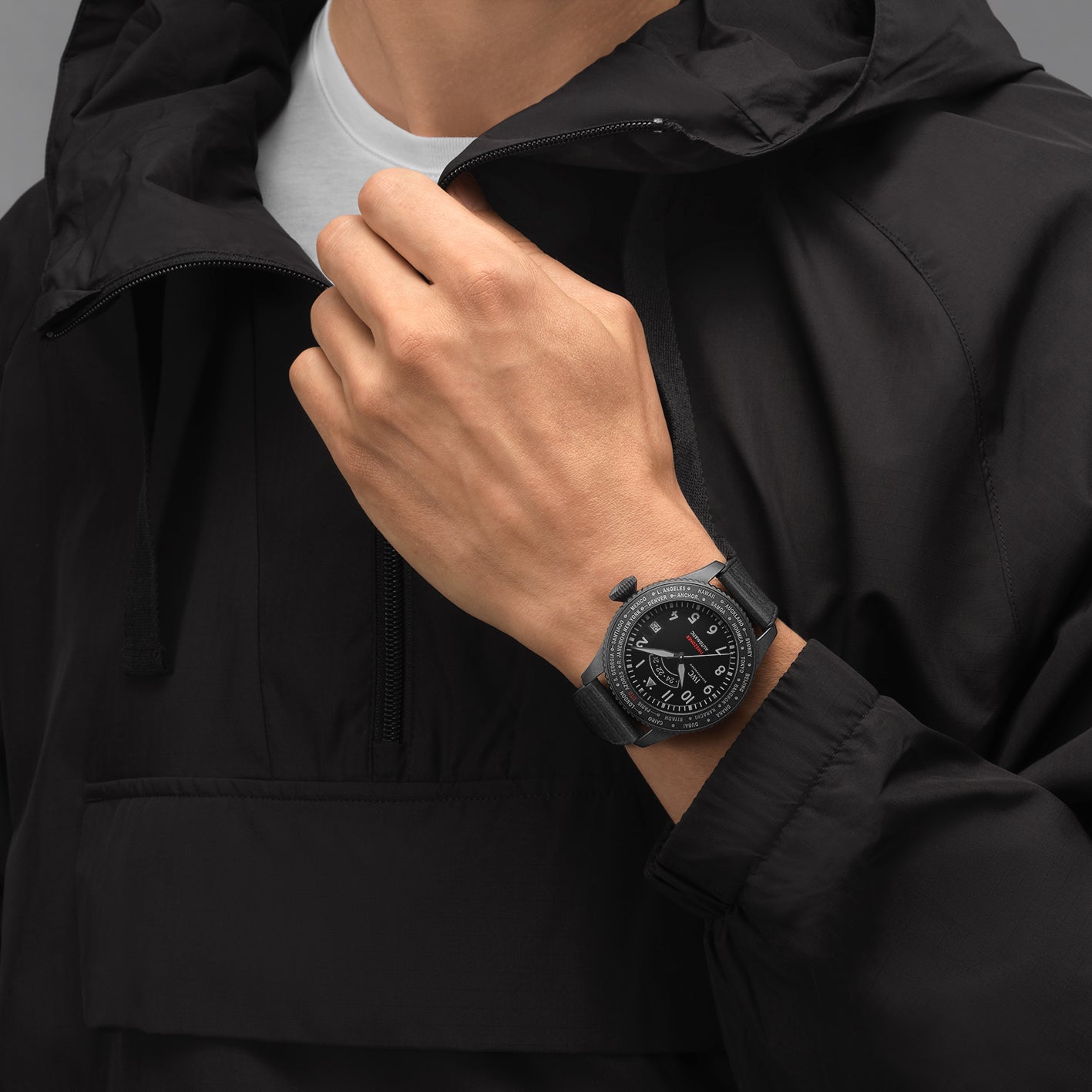[Super Clone]IWC-Pilot's Watch Timezoner TOP GUN Ceratanium (IW395505)
