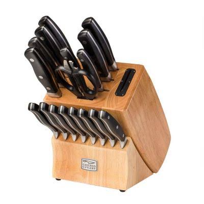 Chicago Cutlery Insignia Stainless Steel Knife Block Set 18 PC