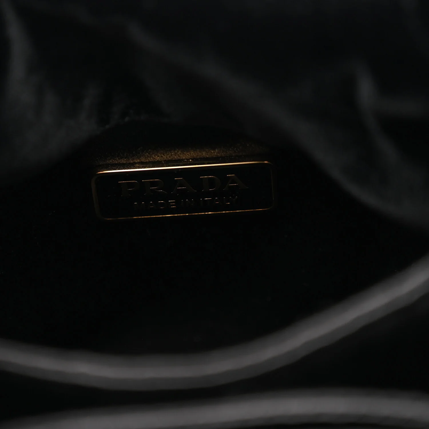 Padded Velvet Mini Bag Black