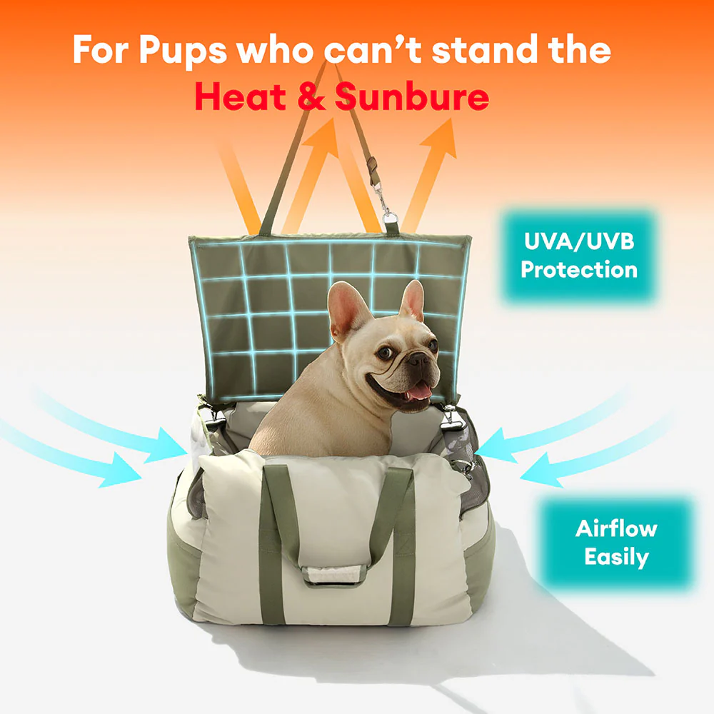 Waterproof Breathable Dog Booster Car Seat- Pup Rover