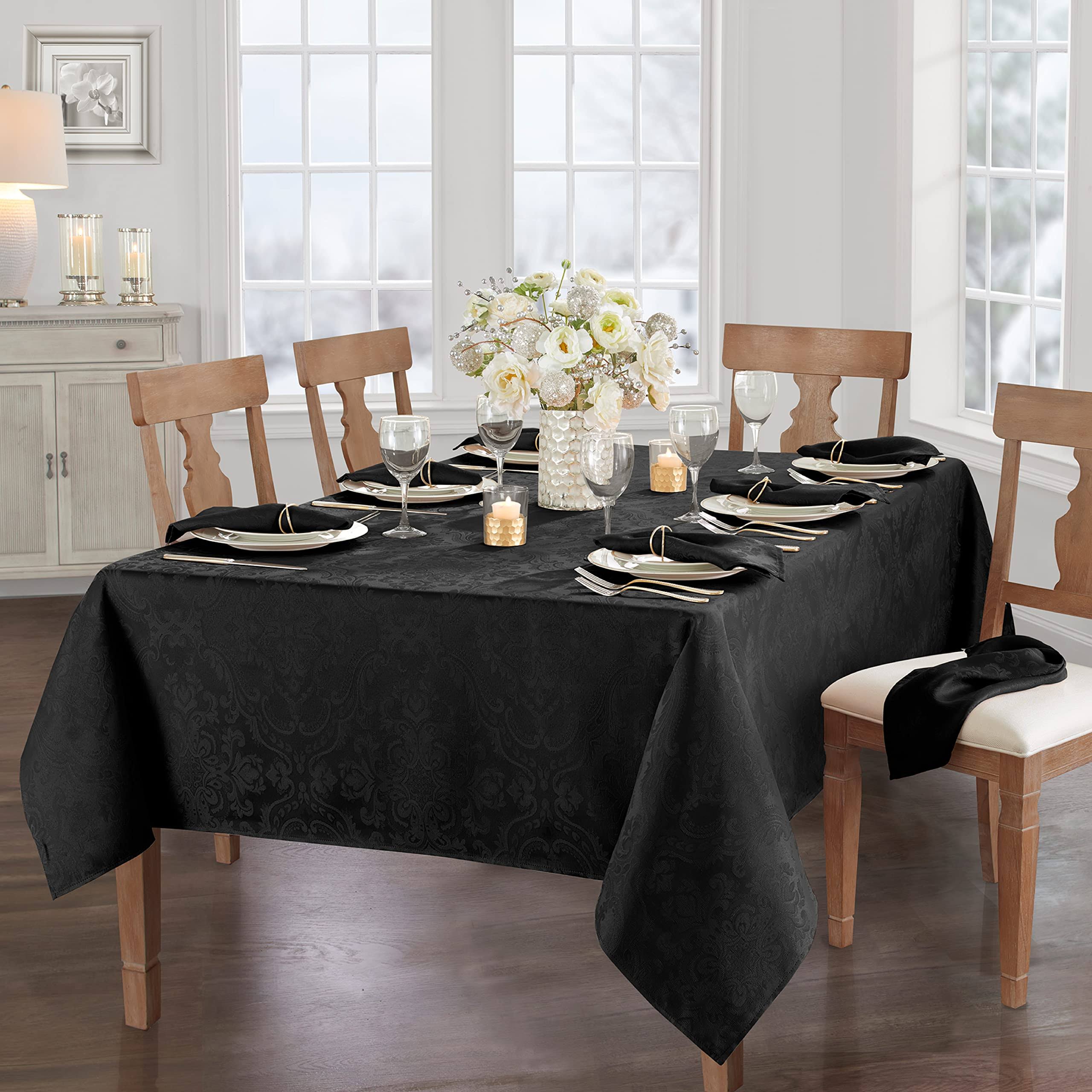 Elrene Caiden Elegance Damask Tablecloth - 60