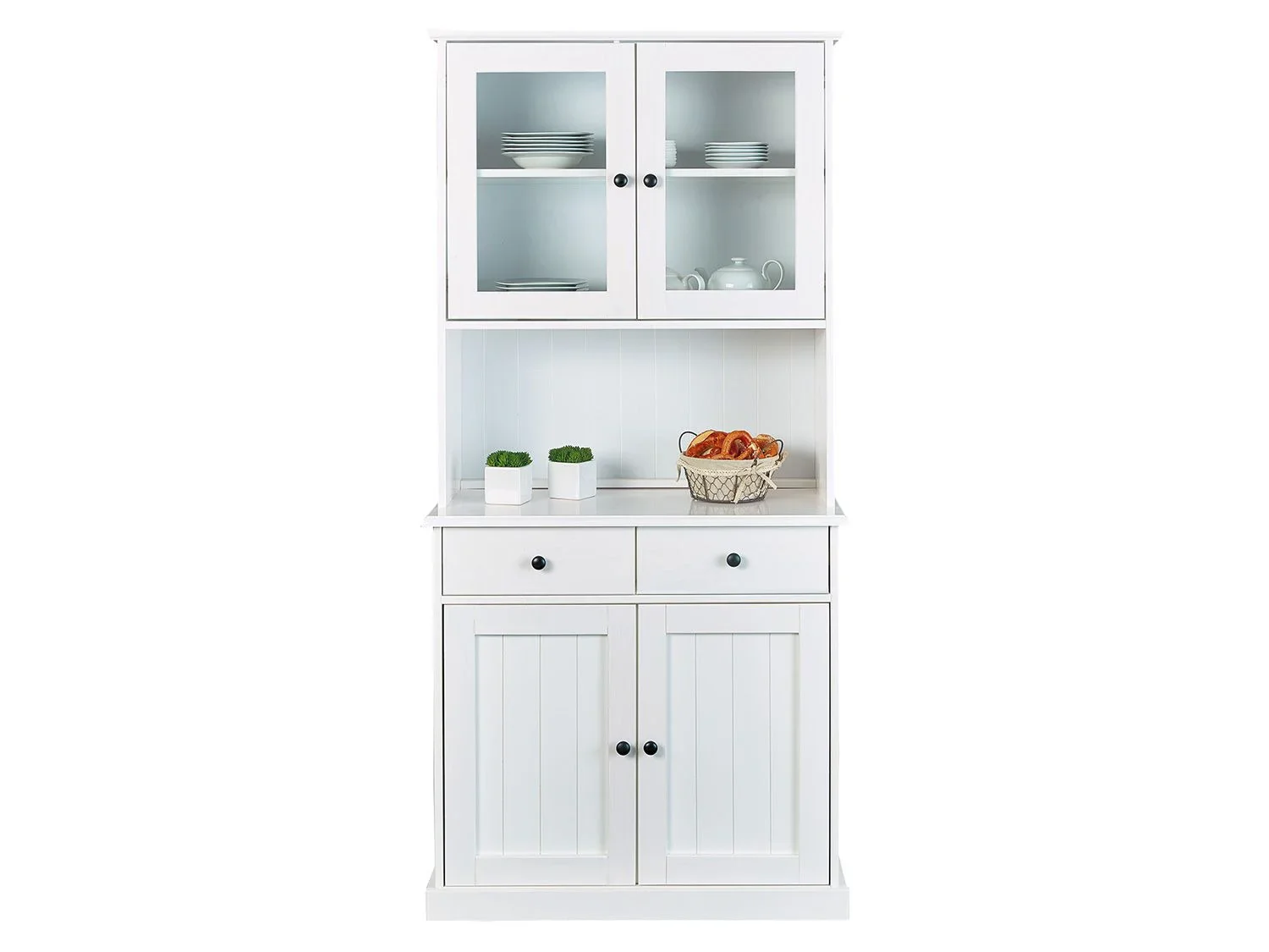 Inter Link Commode haut de gamme style campagnard, bois de pin