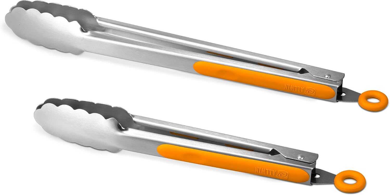 304 Stainless Steel Kitchen Cooking Tongs, 9