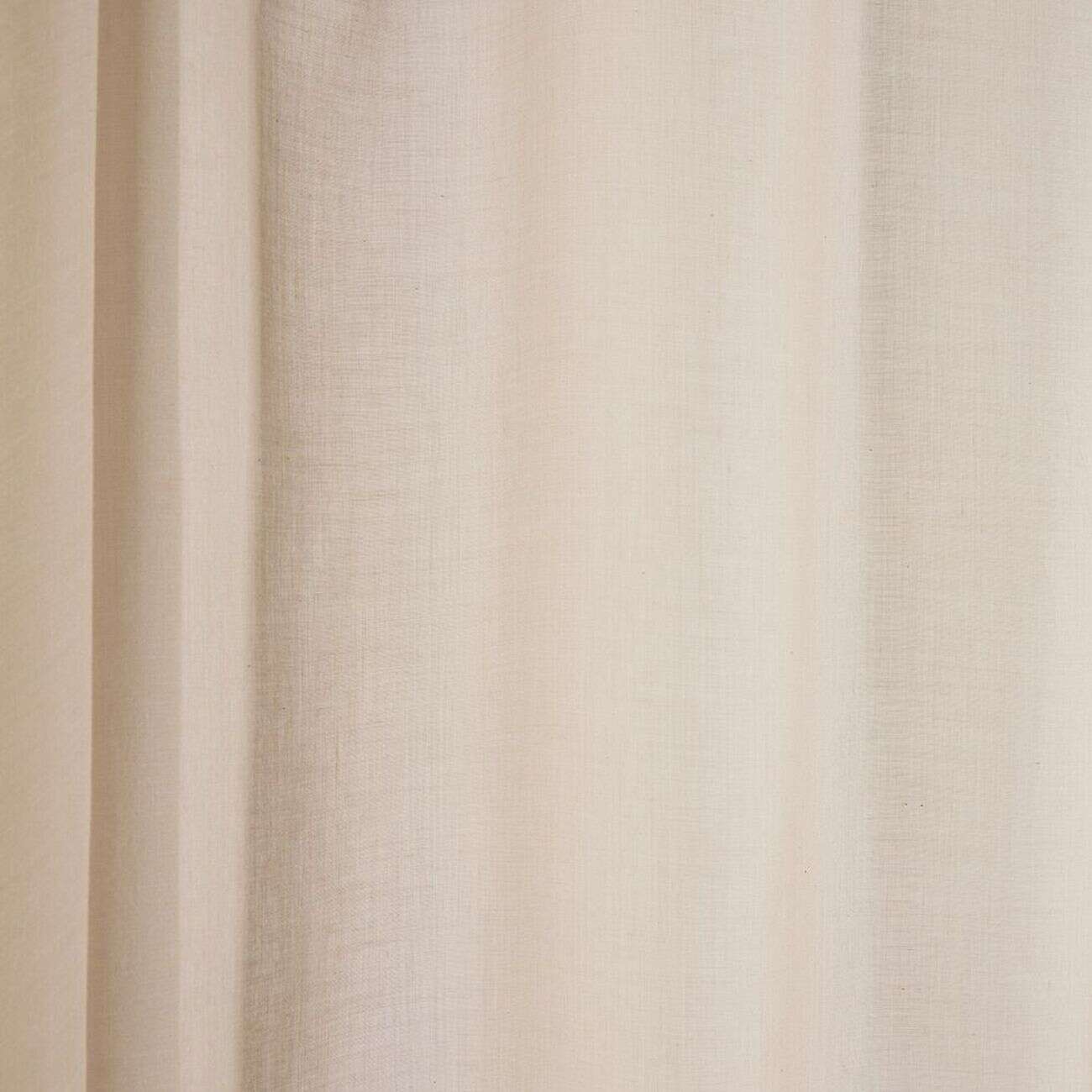 Voilage à passants uni taupe 140x240cm