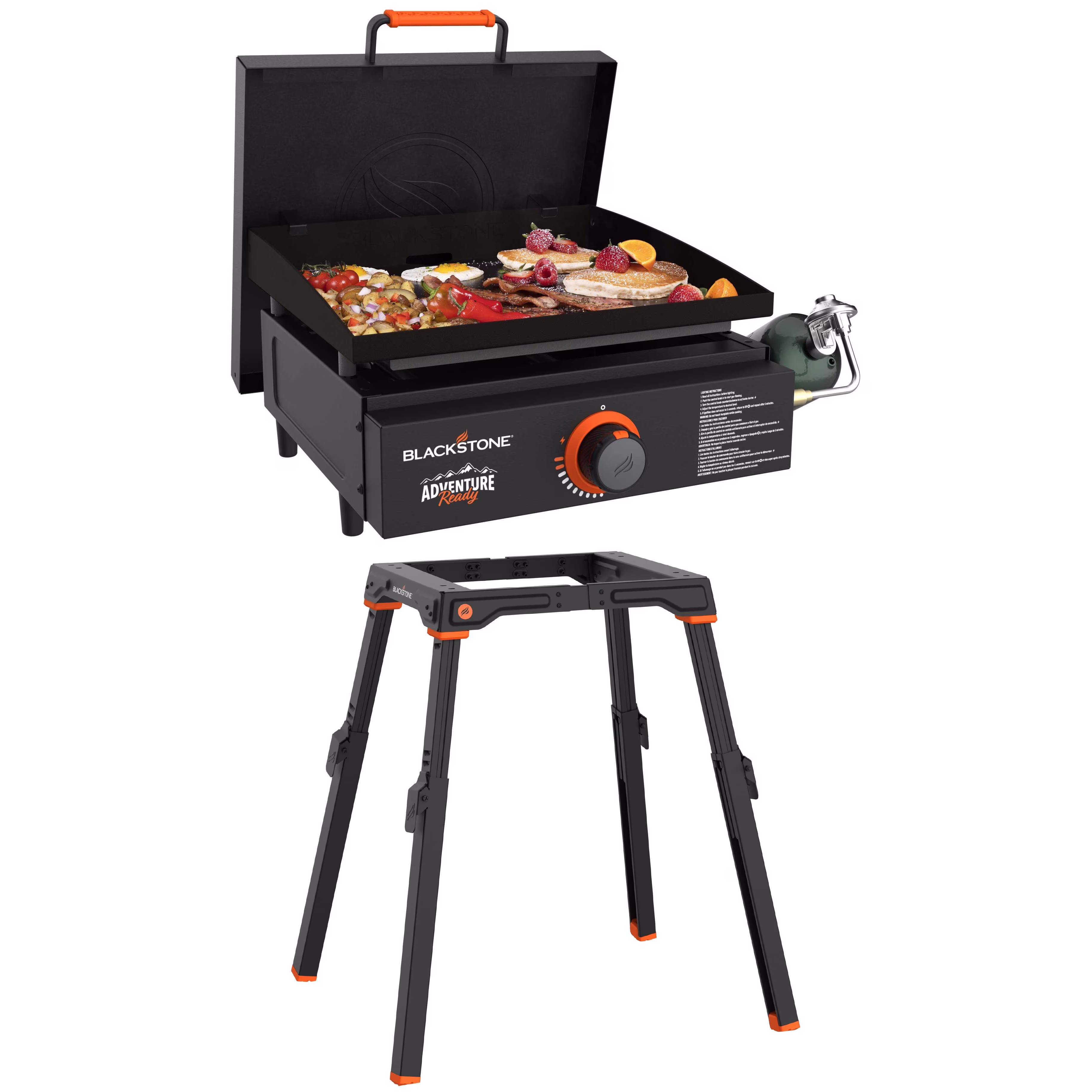 Adventure Ready 17�� Propane Griddle with Hard Cover(Black) - Image 6