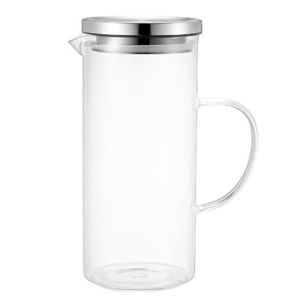 Kay glassmugge med stållokk 1,3L