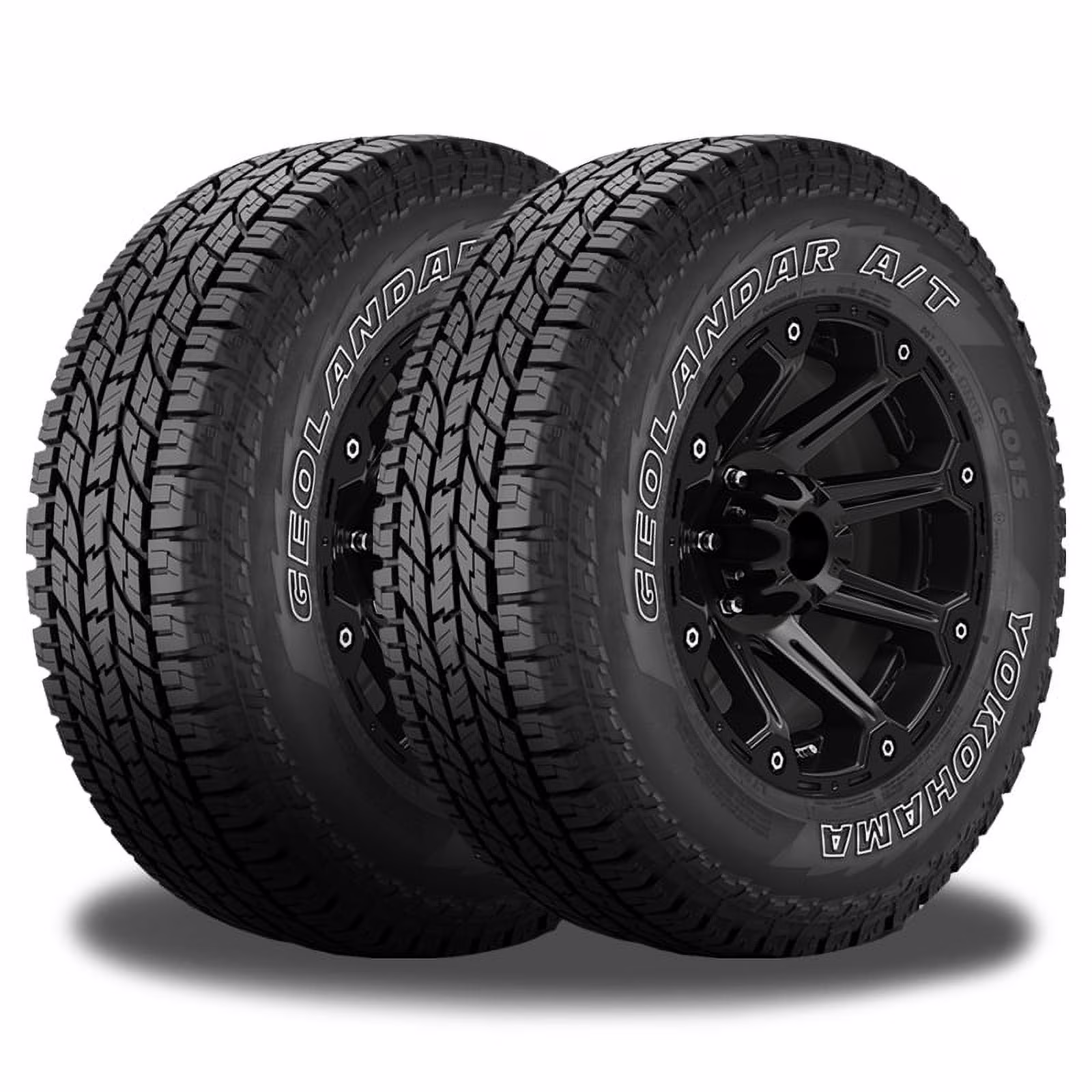 Pair of 2 Yokohama Geolandar A/T G015 OWL 235/75R15 108T Tires 110101510 / 235/75/15 / 2357515