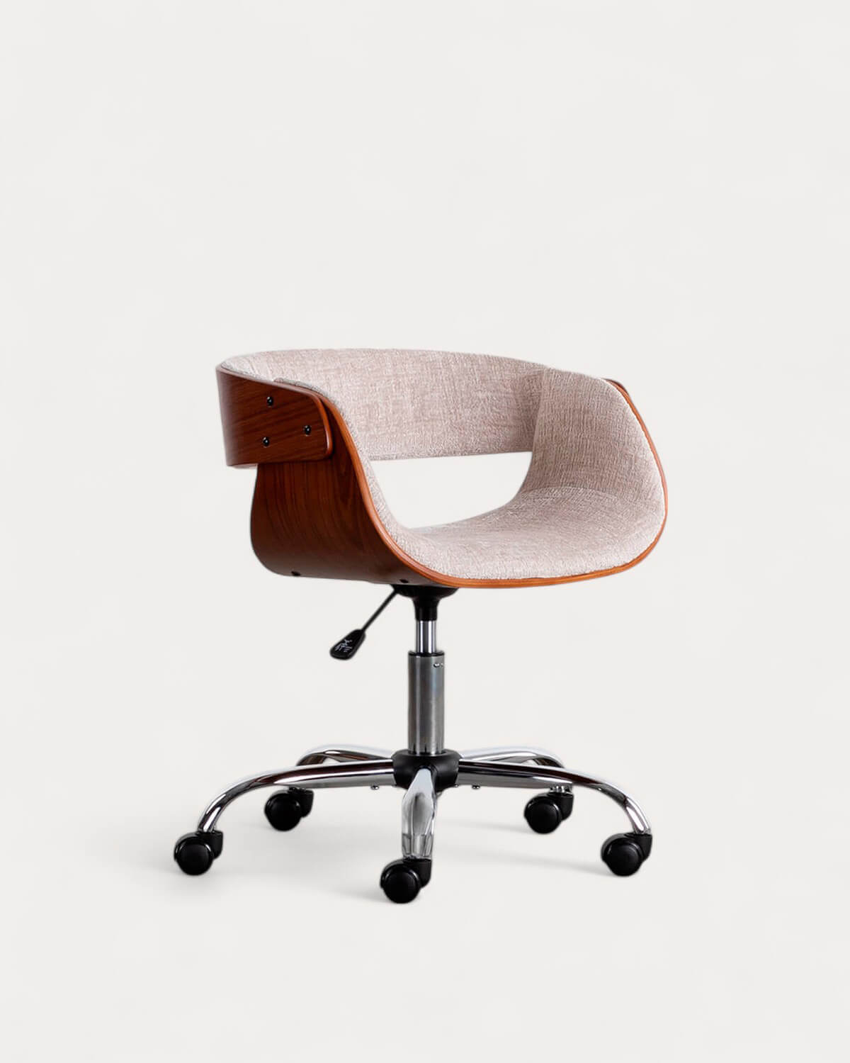 Berlin - Silla de Escritorio Regulable de Madera y Tela Berlin