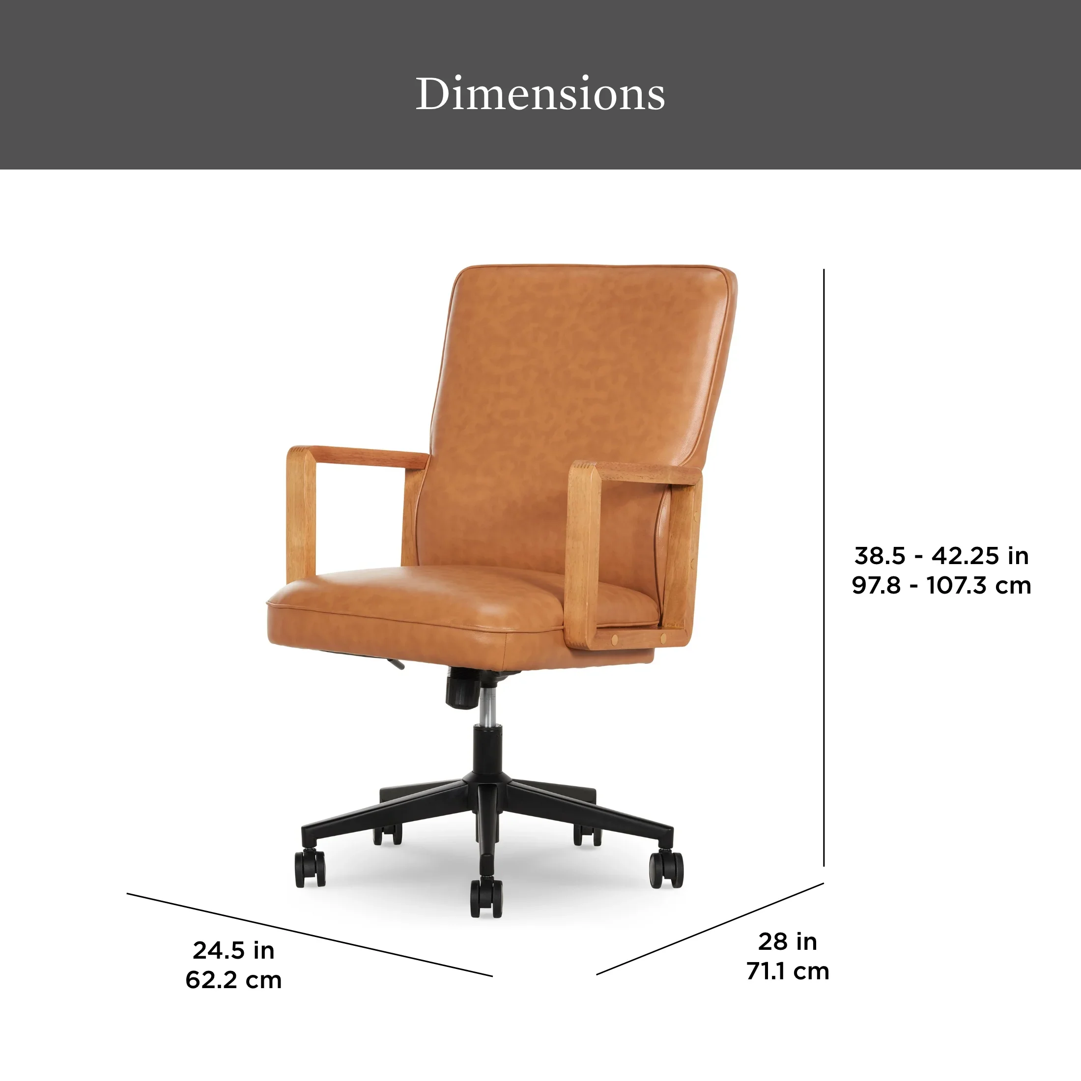 Better Homes & Gardens Ezra Office Chair, Black