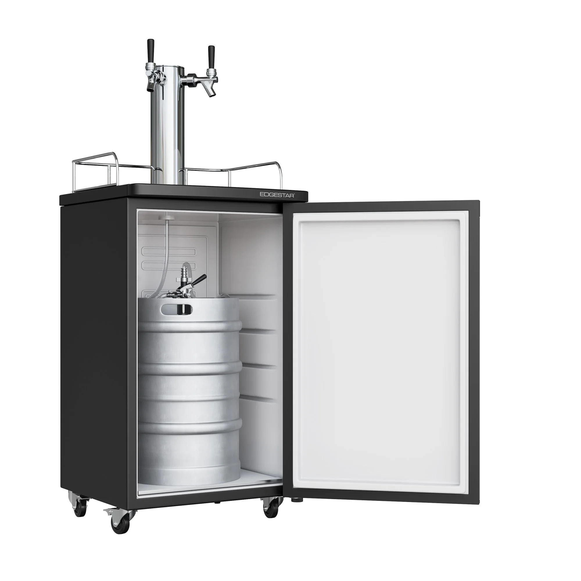 Kc2000twin 20" Wide Dual Tap Kegerator For Full Size Kegs Stainless Steel(Dual Tap) - Image 5
