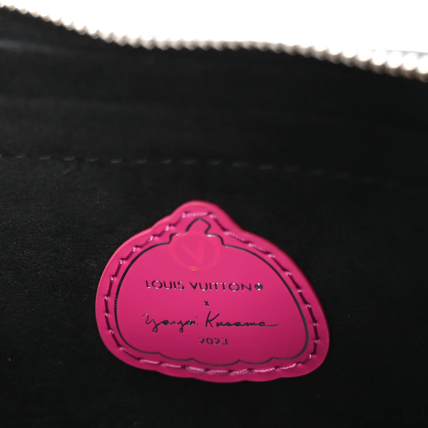 LV X YK Empreinte Multi Pochette Accessories Black Fuchsia