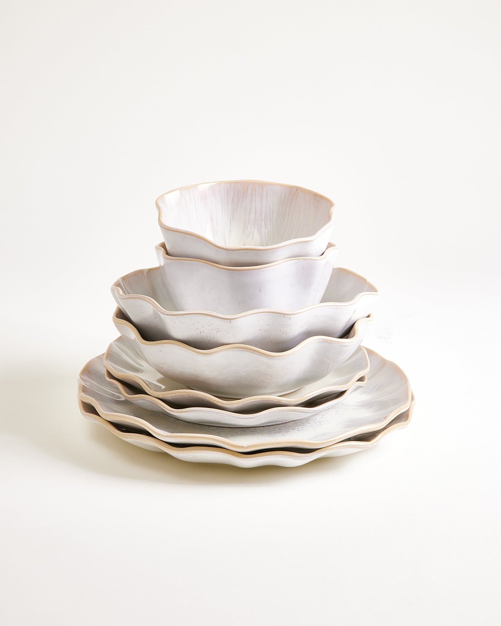 AREIA - TABLEWARE SET SHELL SAND 8 PIECES