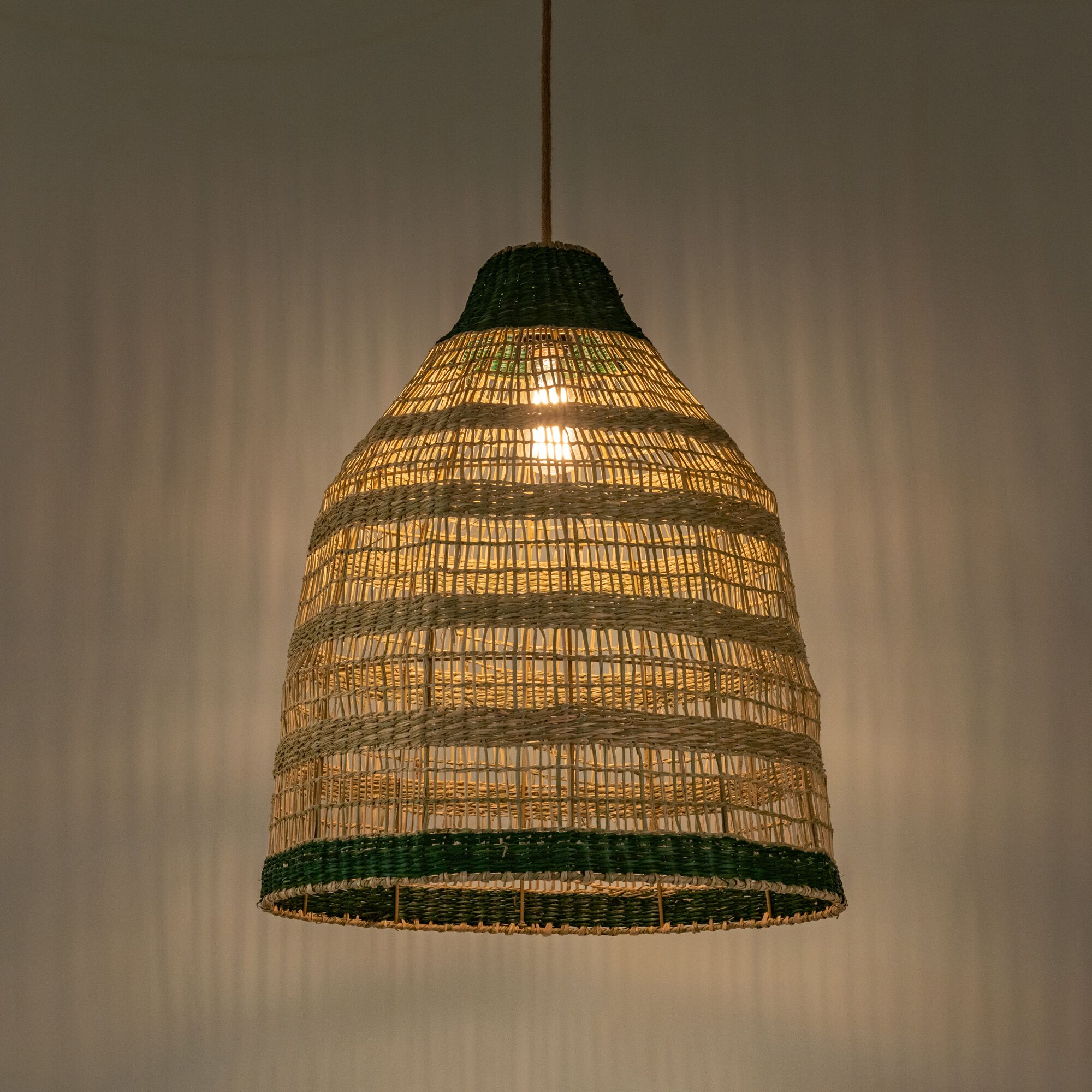 LALY - Suspension non électrifiée en jonc de mer D50cm - naturel