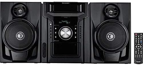Système d'enceintes mini-étagère CD-BH950 240 W à 5 disques avec lecteur de cassettes et Bluetooth