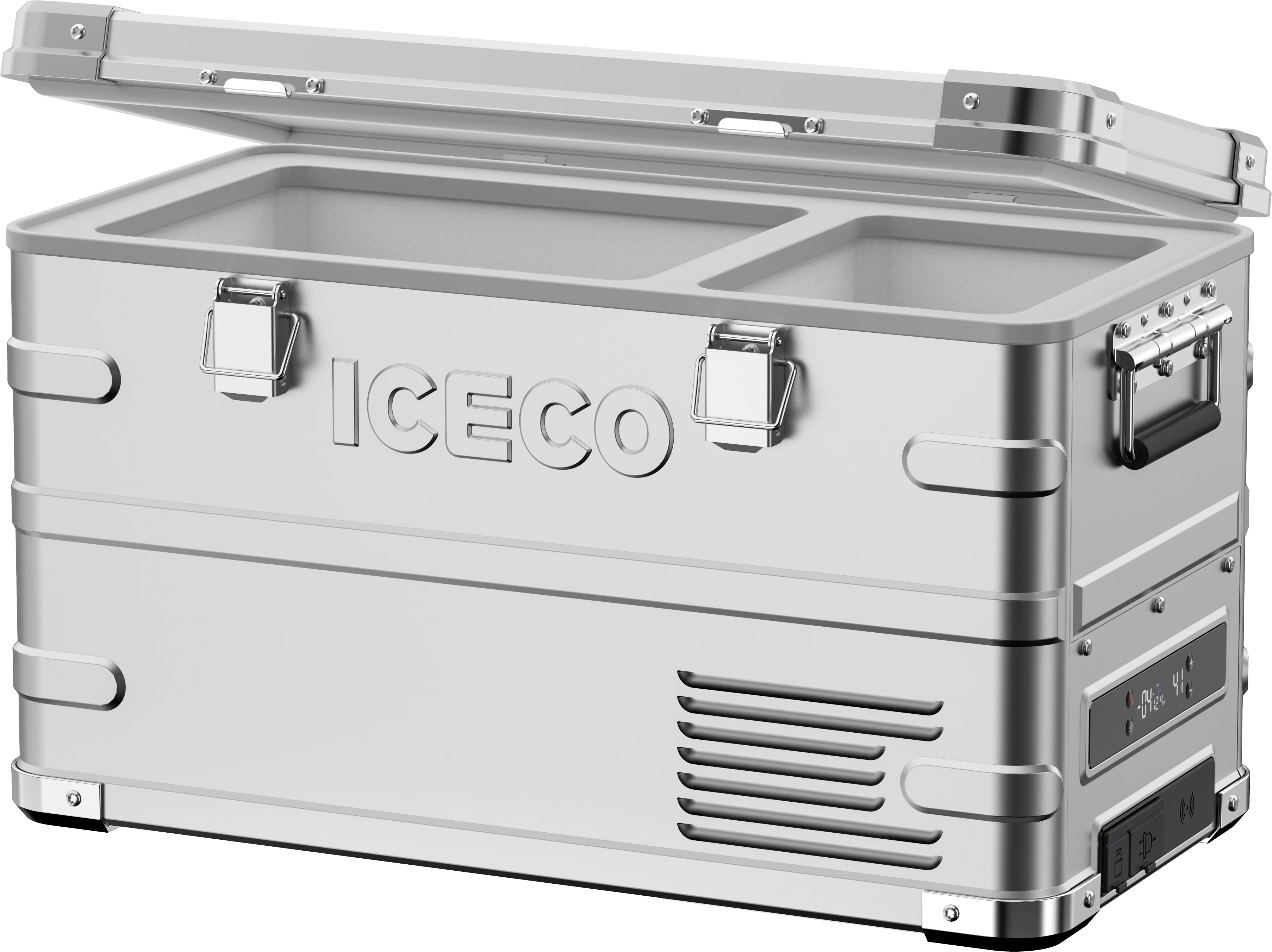 APL35 Dual Zone Aluminum Silver Freezer | ICECO | 35 LT