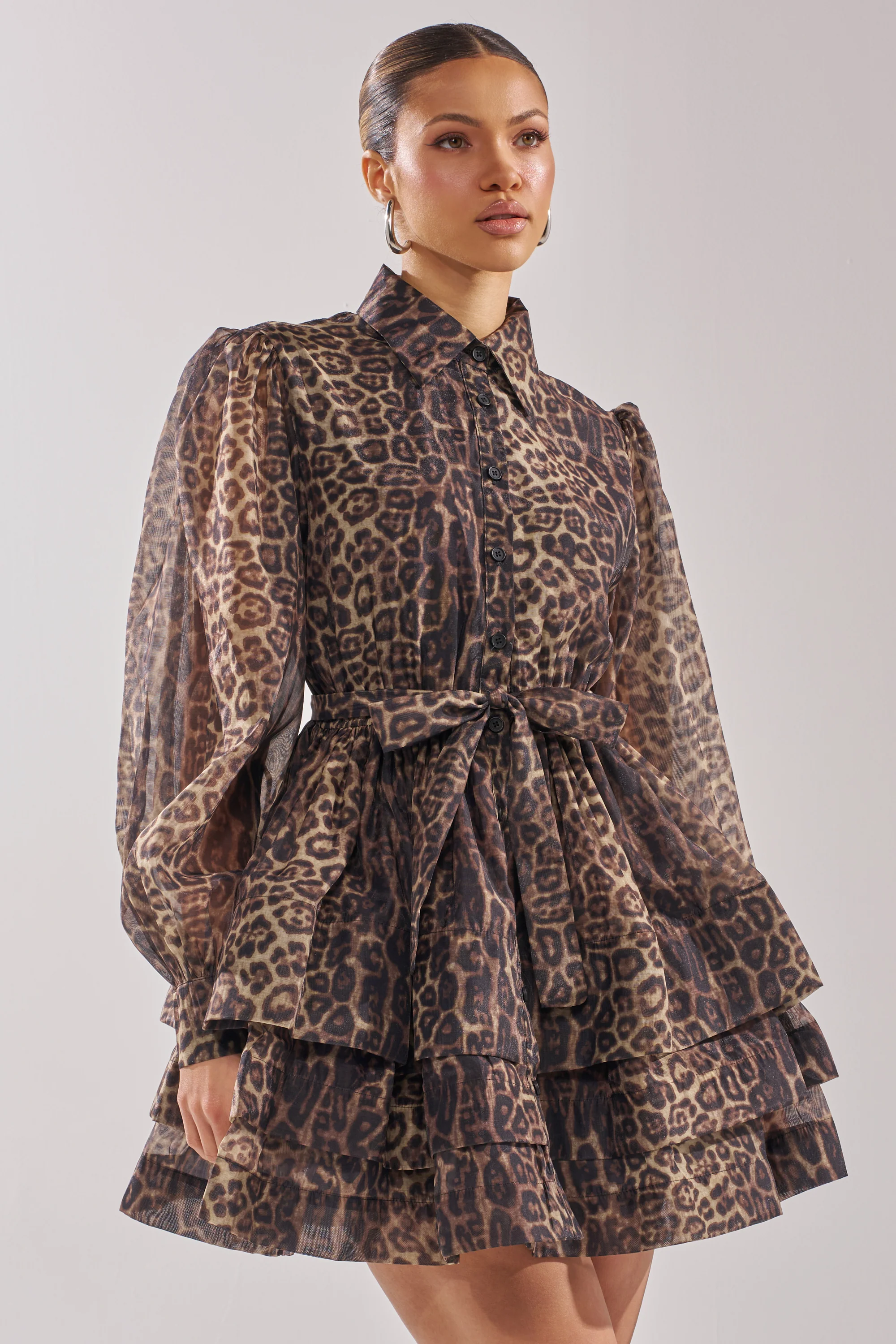 CHICEST OF CHIC LEOPARD PRINT MINI DRESS - Akira Store