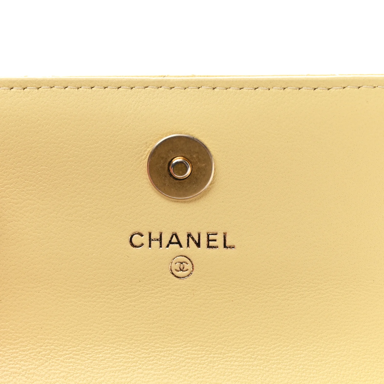 Lambskin Quilted Pearl Crush Clutch With Chain Yellow