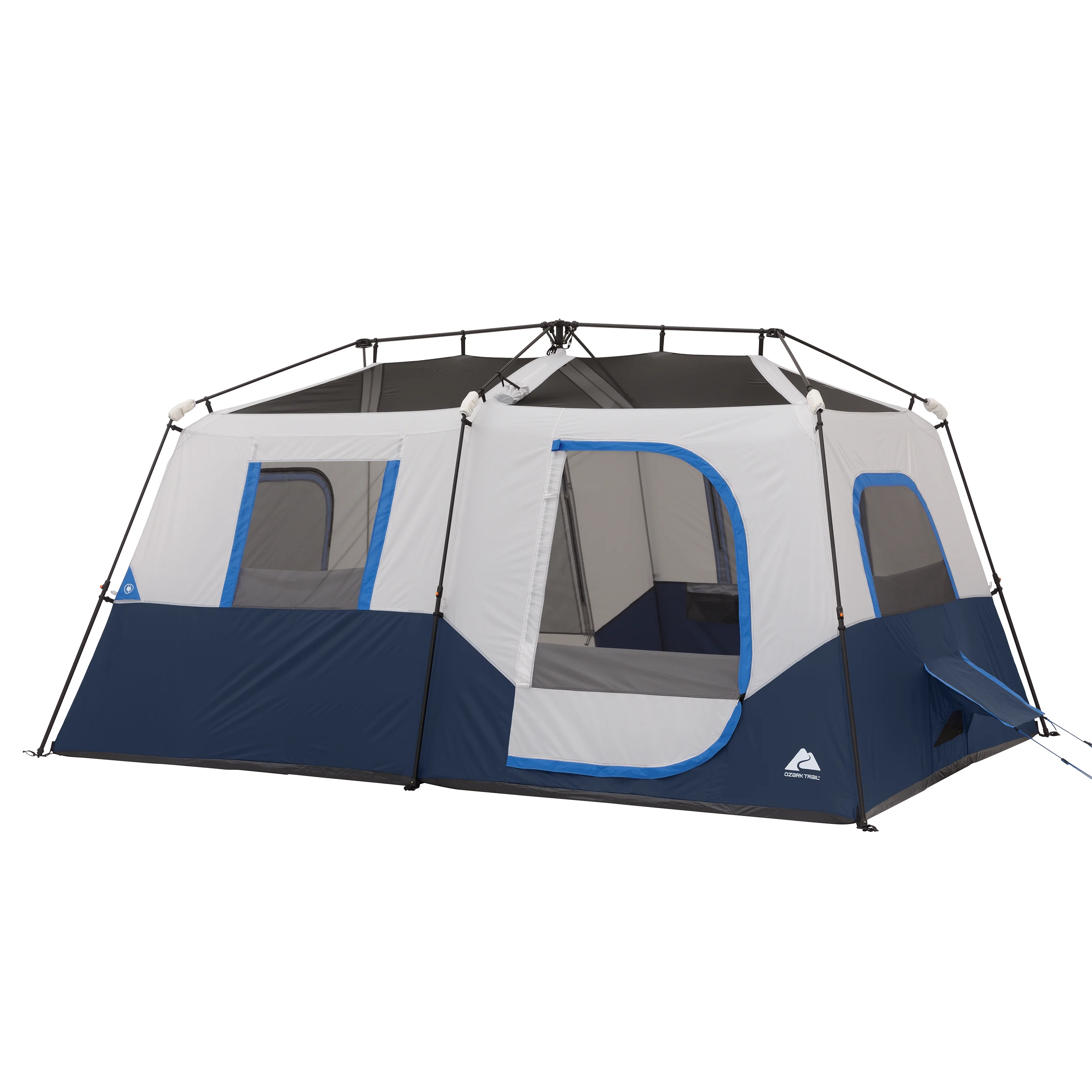 8-Person Instant Cabin Tent with LED Lighted Poles and Bluetooth Speaker - Image 2