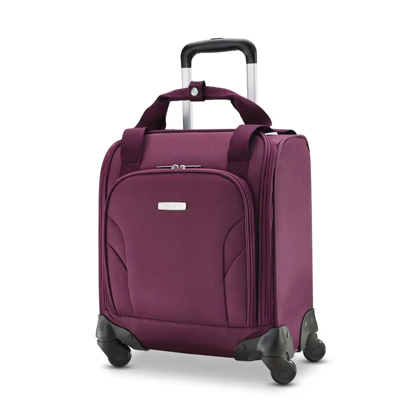 Purple Spinner Underseater with USB Port Carry On Luggage | 0685-FLKNP - SAMSONITE OUTLET