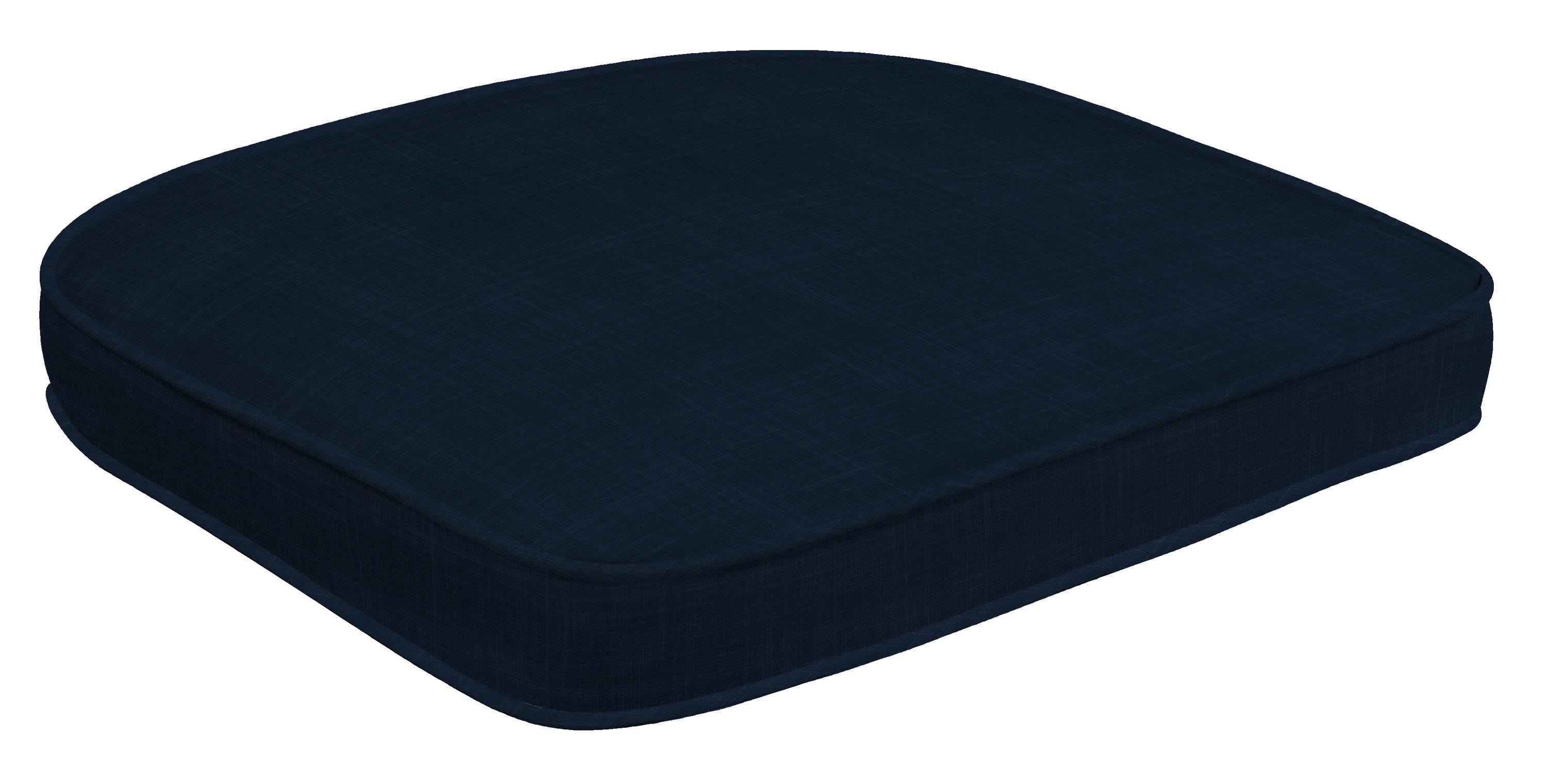 Style Selections Lola 18-in x 21-in Navy Patio Chair Cushion Polyester | 21310S-108B207