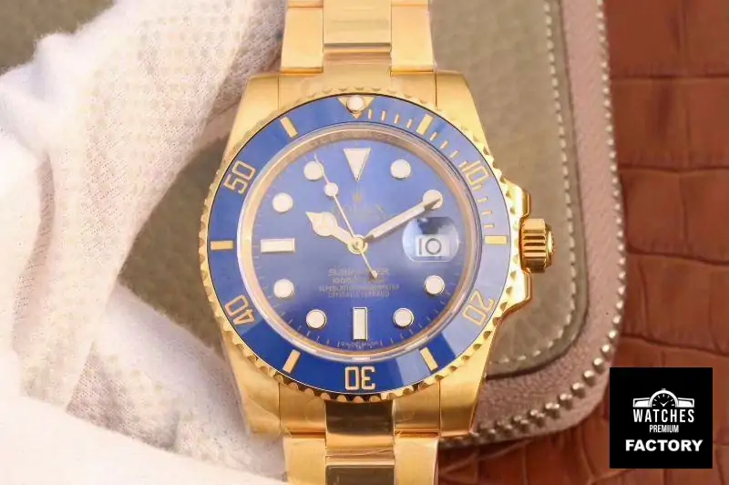 Rolex Submariner Date 116618LB VR Factory 18K Yellow Gold Wrapped Blue Dial