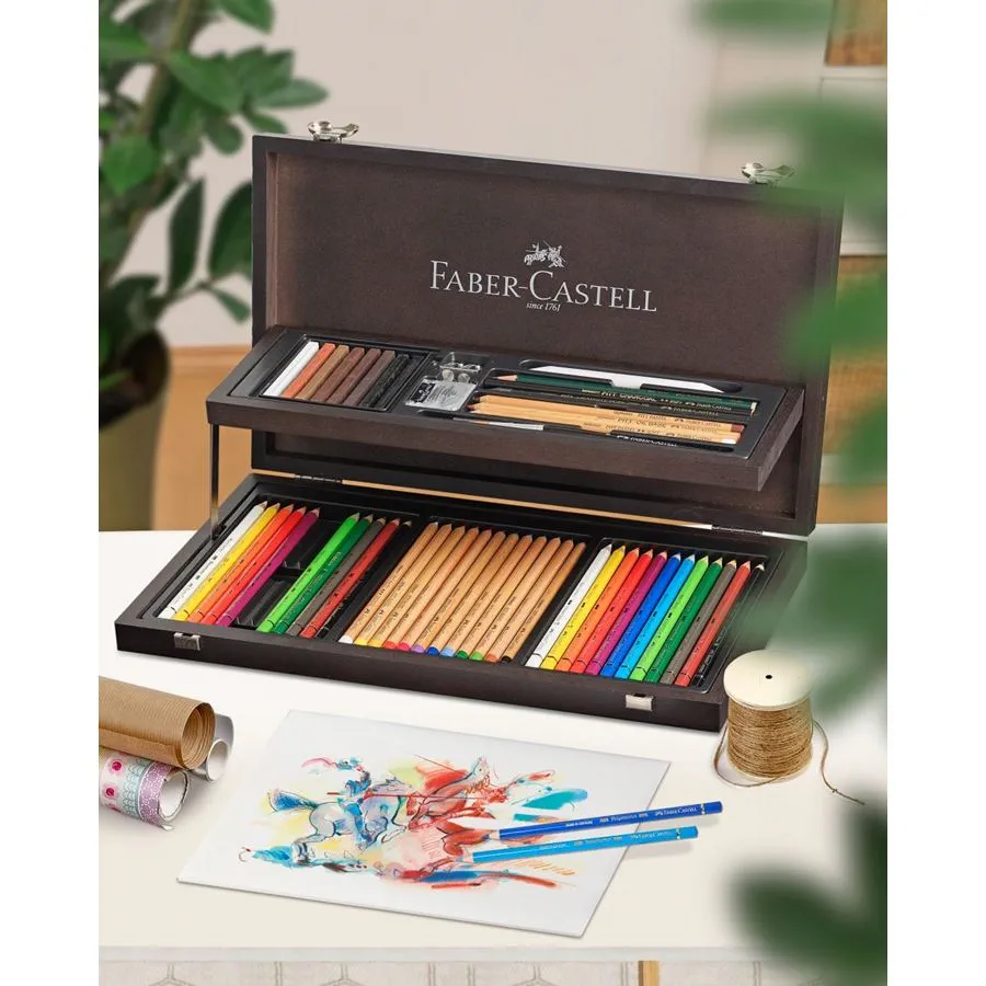 Coffret en bois Art & Graphic Compendium 53 pièces