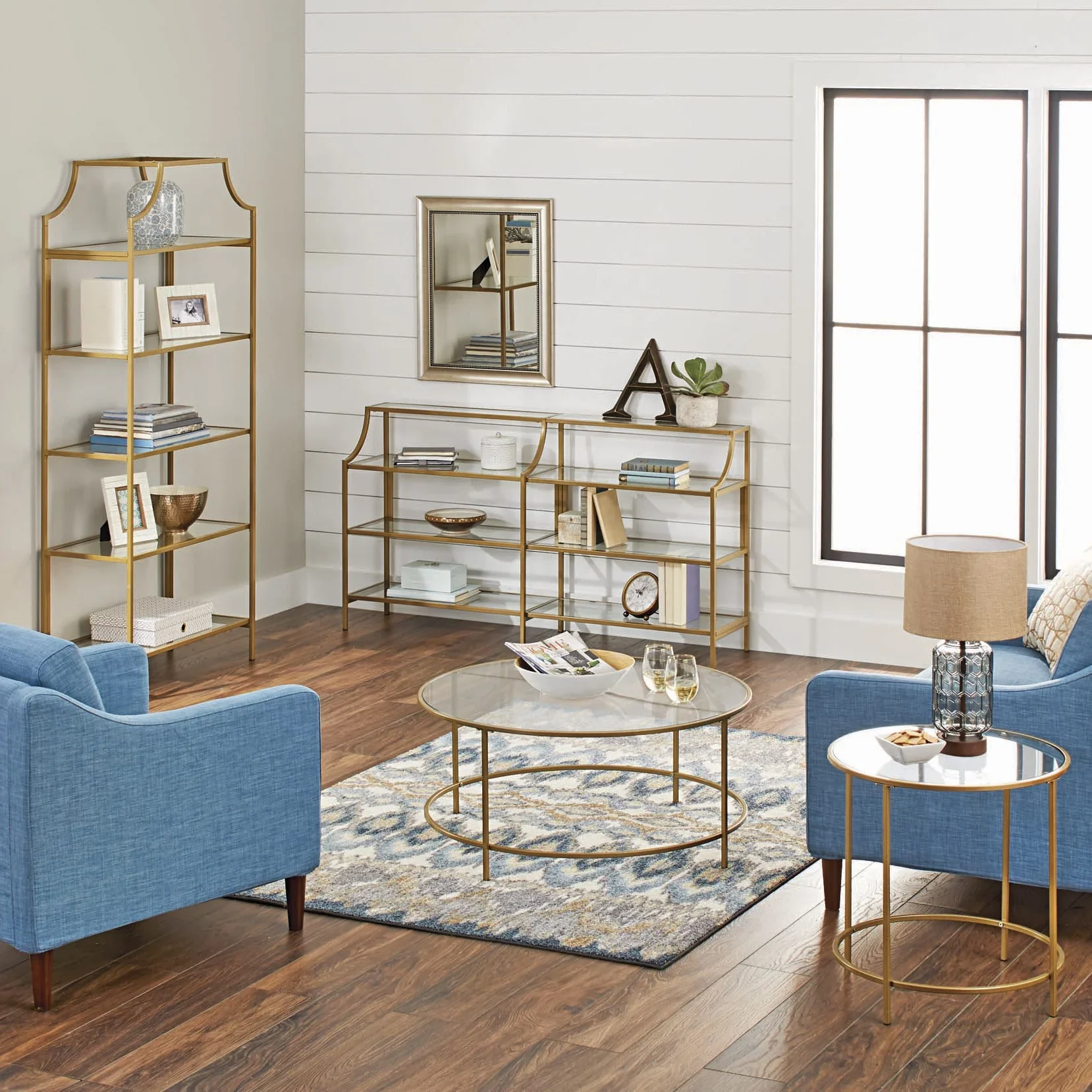 Better Homes & Gardens Nola Coffee Table, Gold Finish
