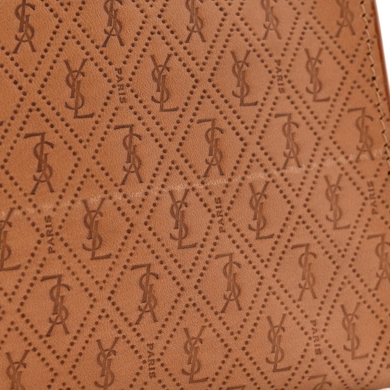 Calfskin Monogram Deli Paper Bag Vintage Beige