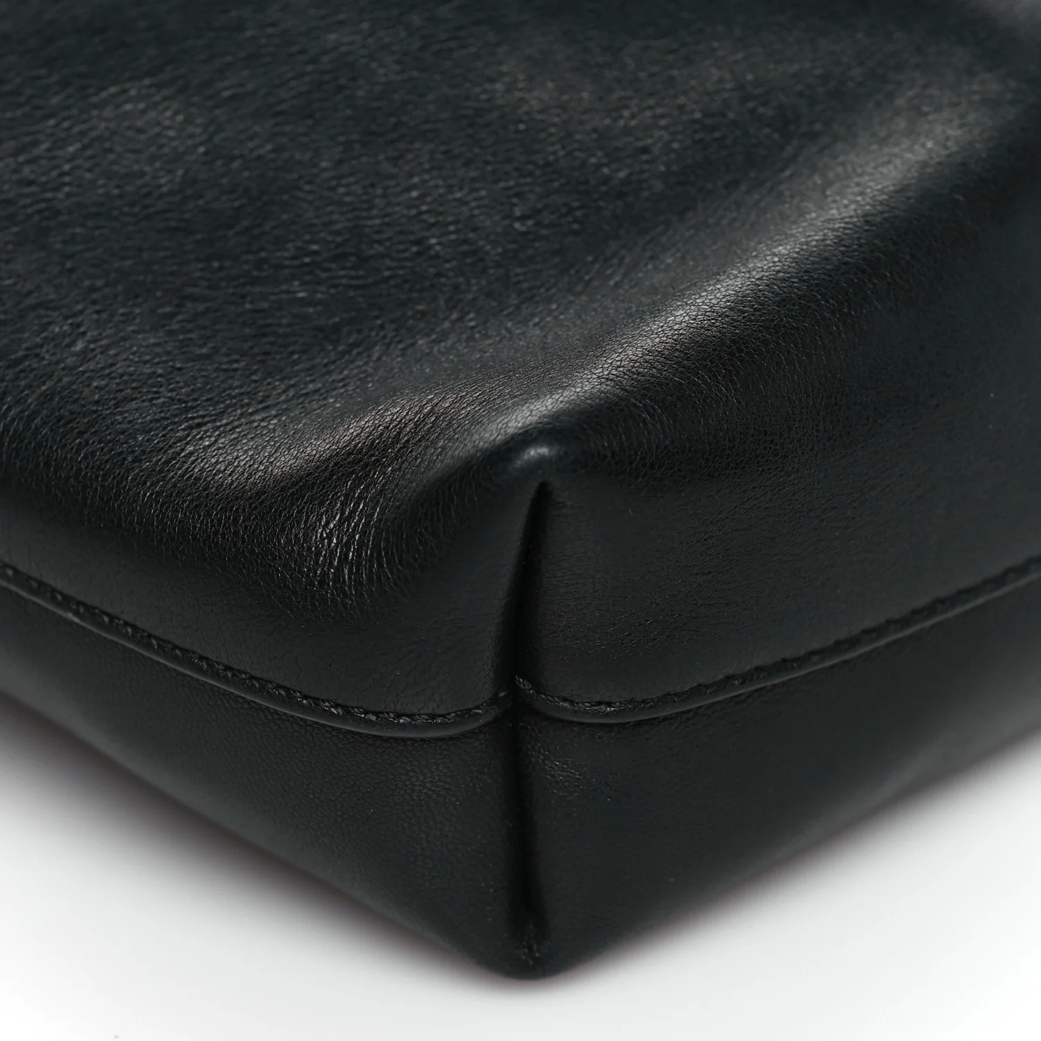 Lambskin Pochon Shoulder Bag Black