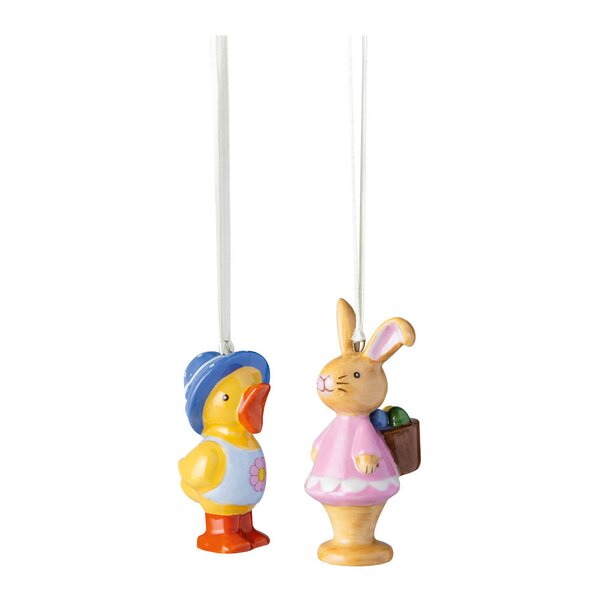 Easter Delight ornament kaninjente & and 6 cm 2 stk