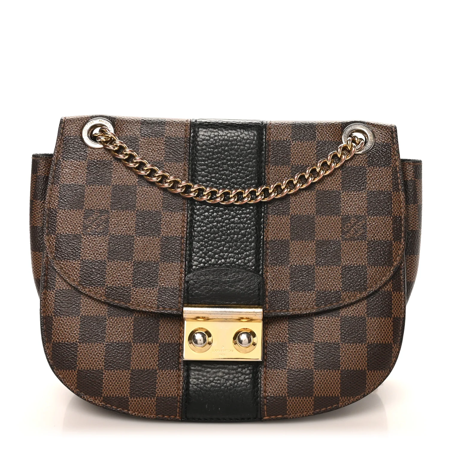 Damier Ebene Cuir Taurillon Wight Black