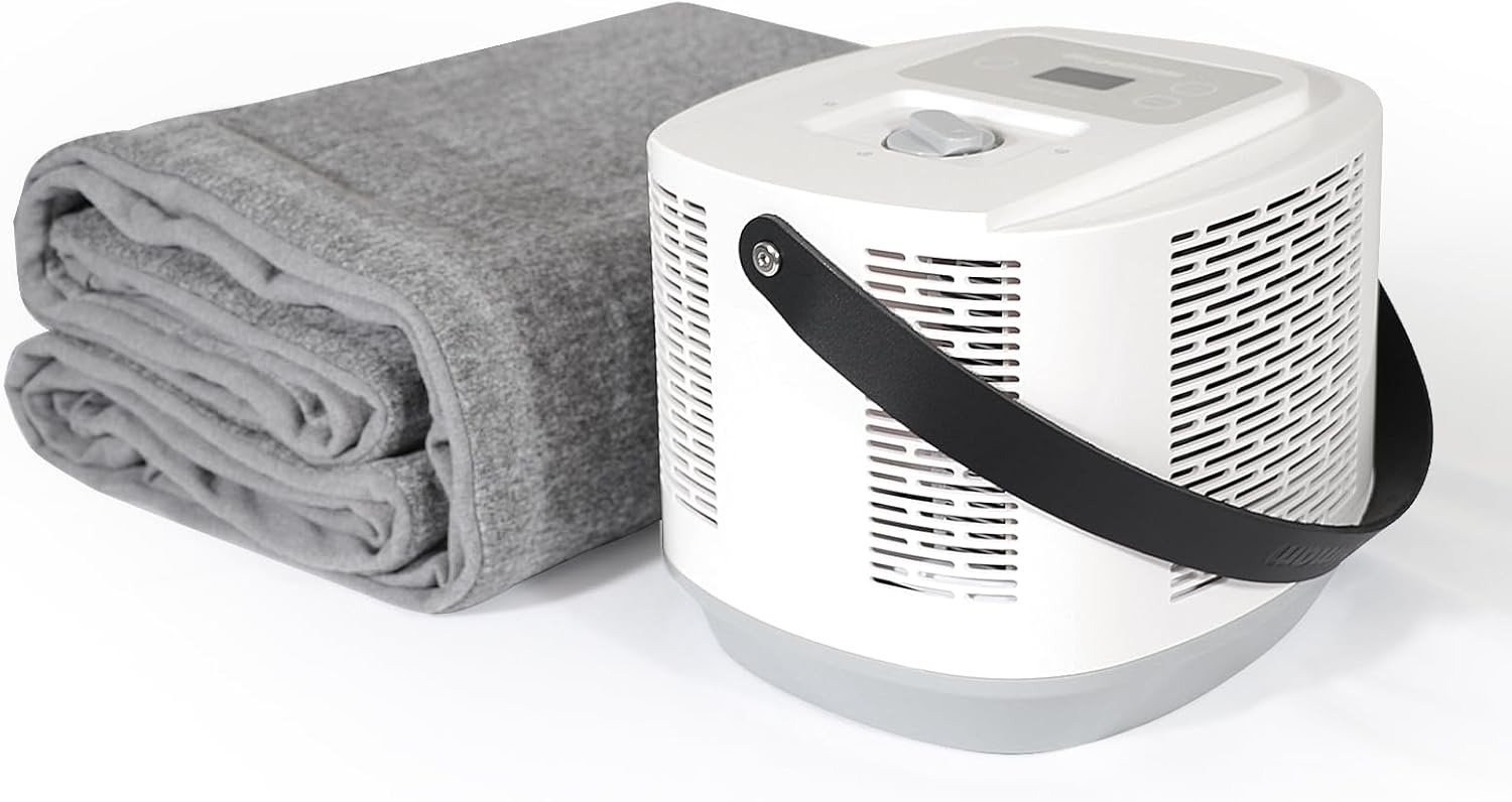 Comfort for Beds,Bed Water Cooling System with Portable Cooling Mattress & Heater(54°F-115°F), Quiet Operation,with Blankets Zone Any Size Bed，for Indoor