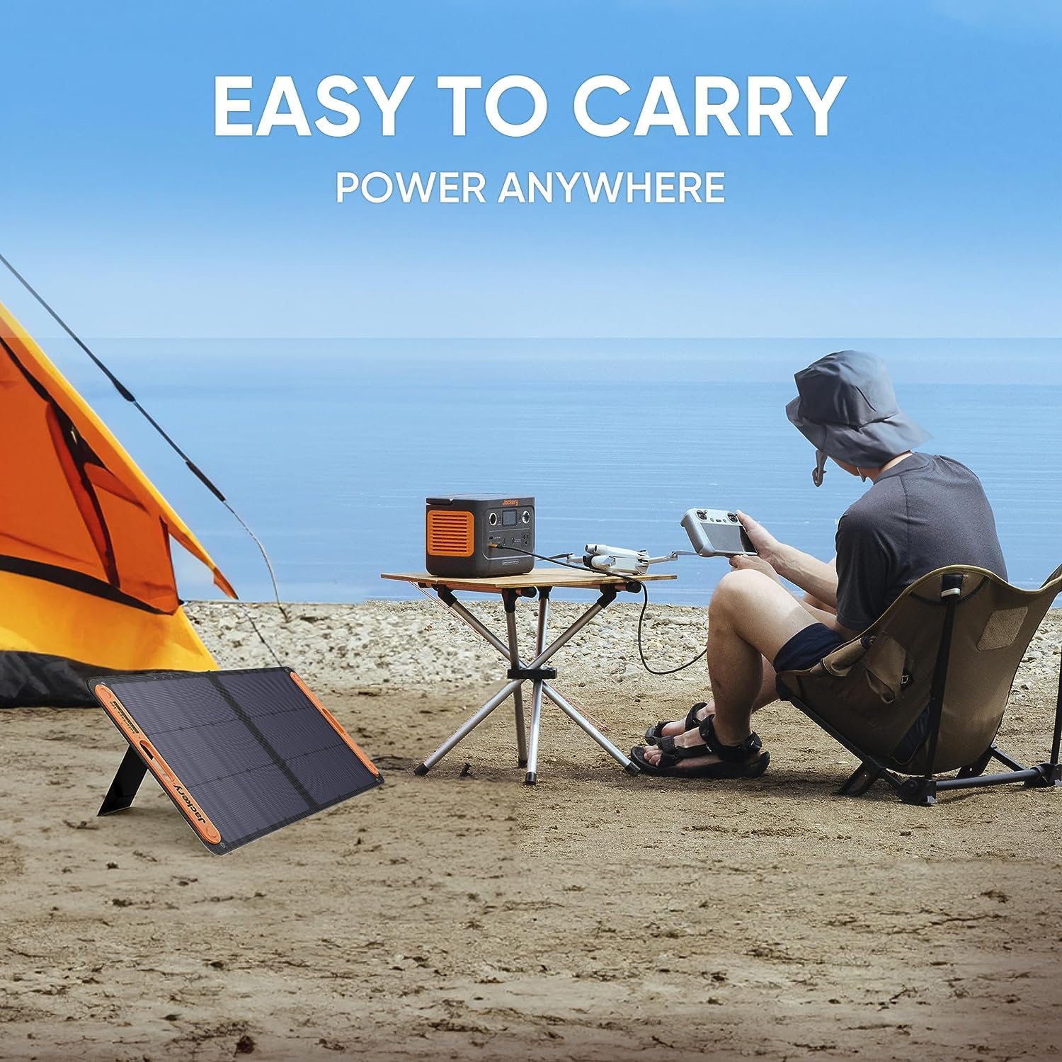 Portable Power Station Explorer 300, 293Wh Backup Lithium Battery, 110V/300W Pure Sine Wave AC Outlet, Solar Generator for Outdoors Camping Travel Hunting Blackout (Solar Panel Optional)