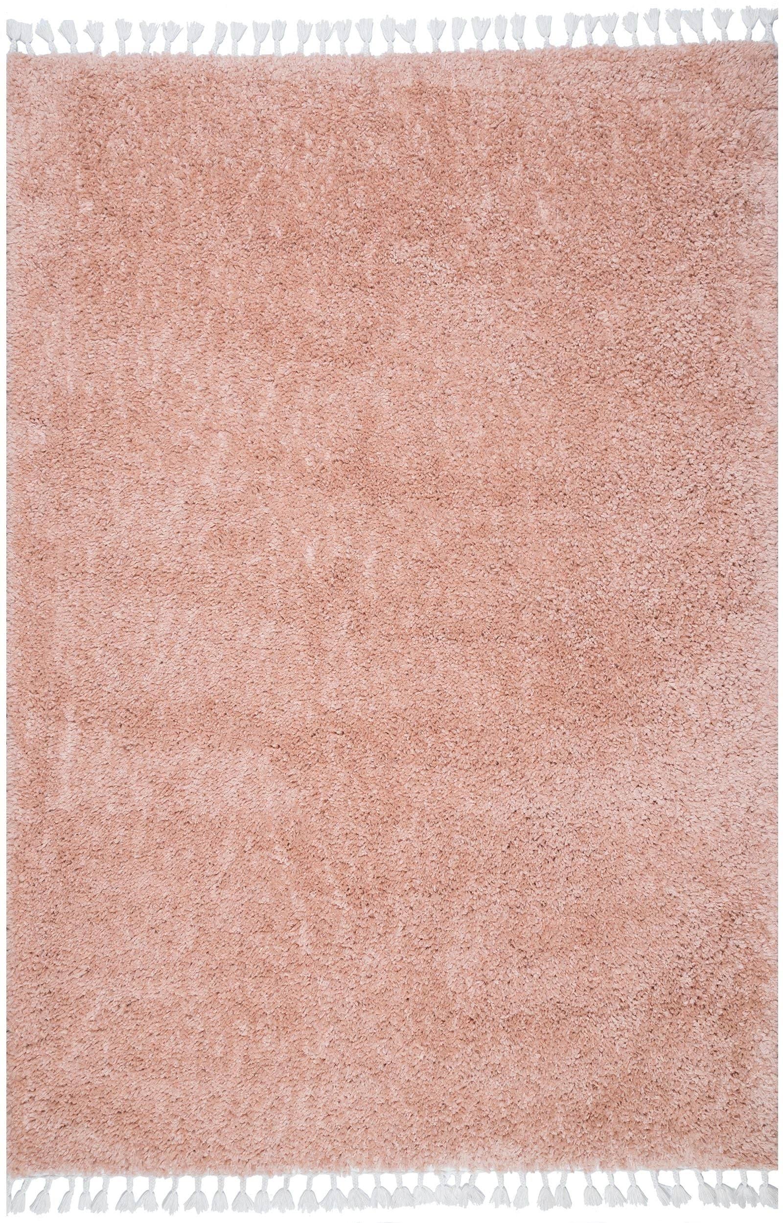 nuLOOM Neva Plush Shag Area Rug 6 Feet 7 inch x 9 Feet Pink