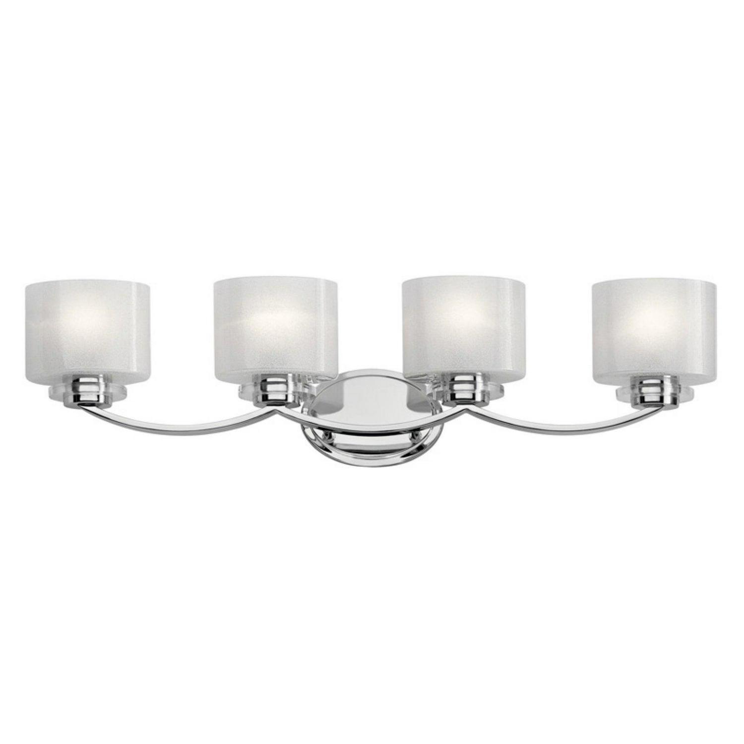 4 Light Bath Vanity Approved for Damp Locations with Soft Contemporary Inspirations 32.75 in Wide Kichler Lighting 45864ch