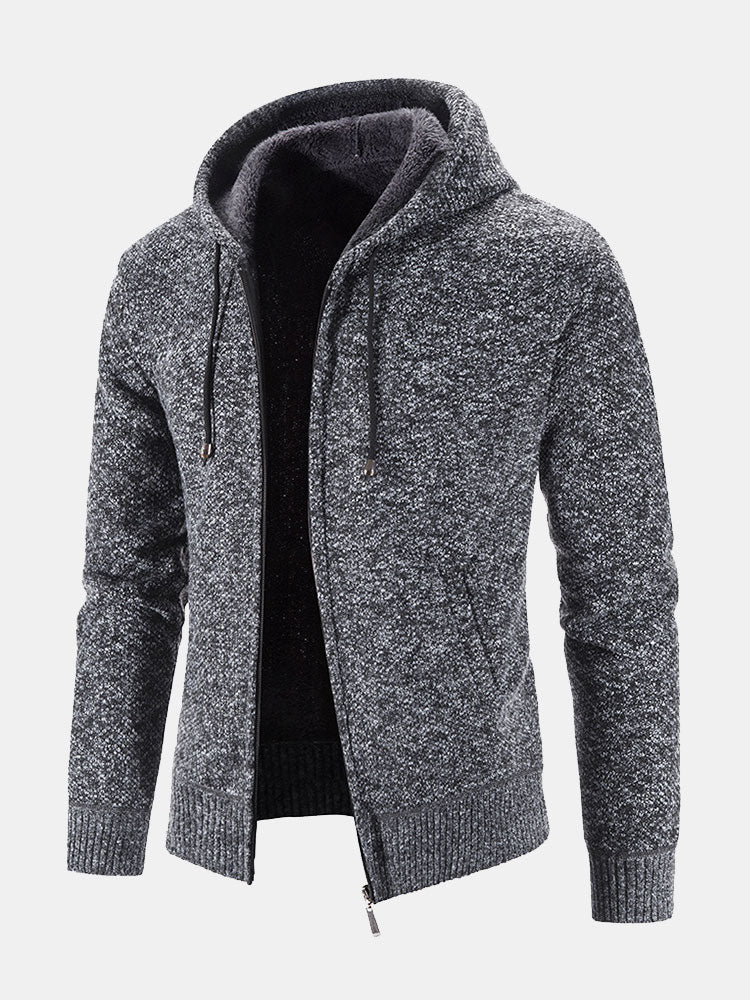Pull à capuche zippé pour homme