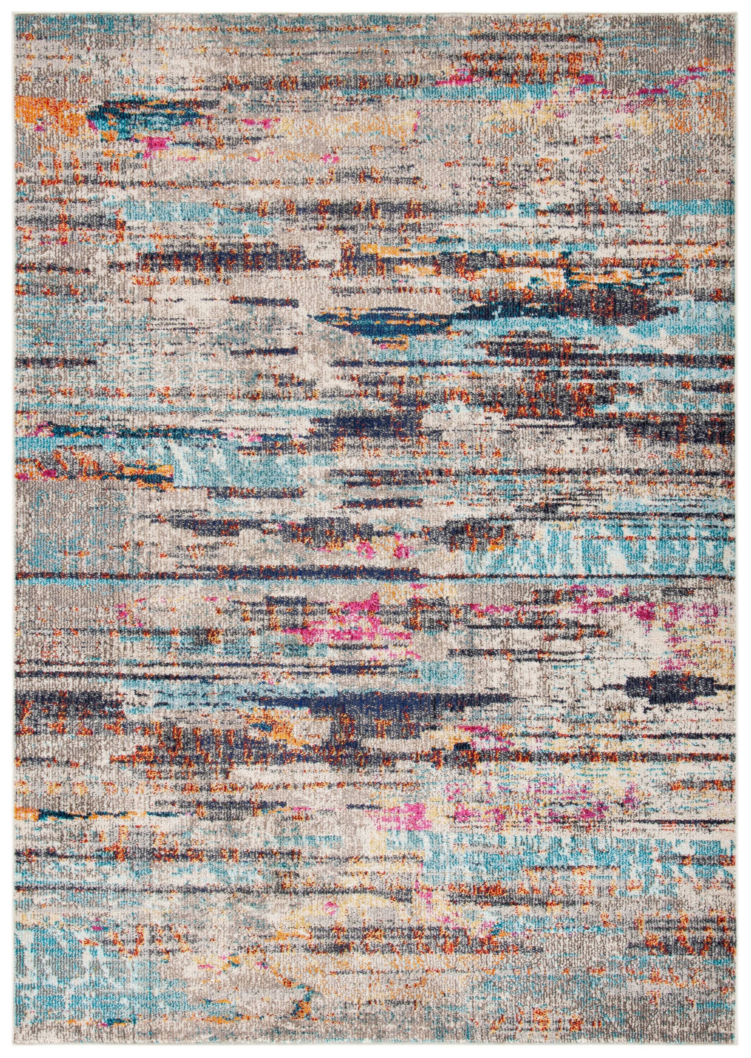 Safavieh 3 x 3 ft. Madison 400 Square Rug Grey & Turquoise