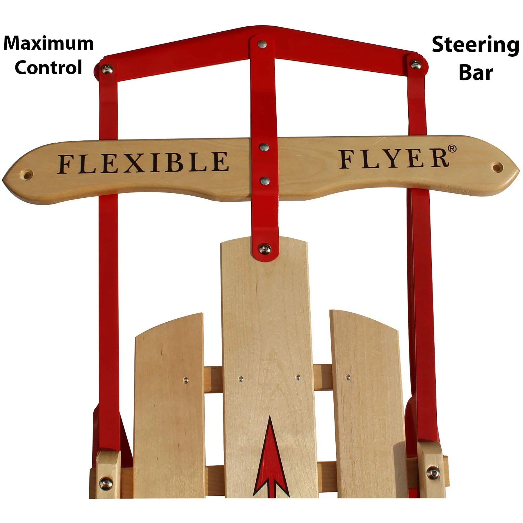 1048 Metal Runner Steel Wood Snow Slider Sled, 48 inch(48") - Image 4