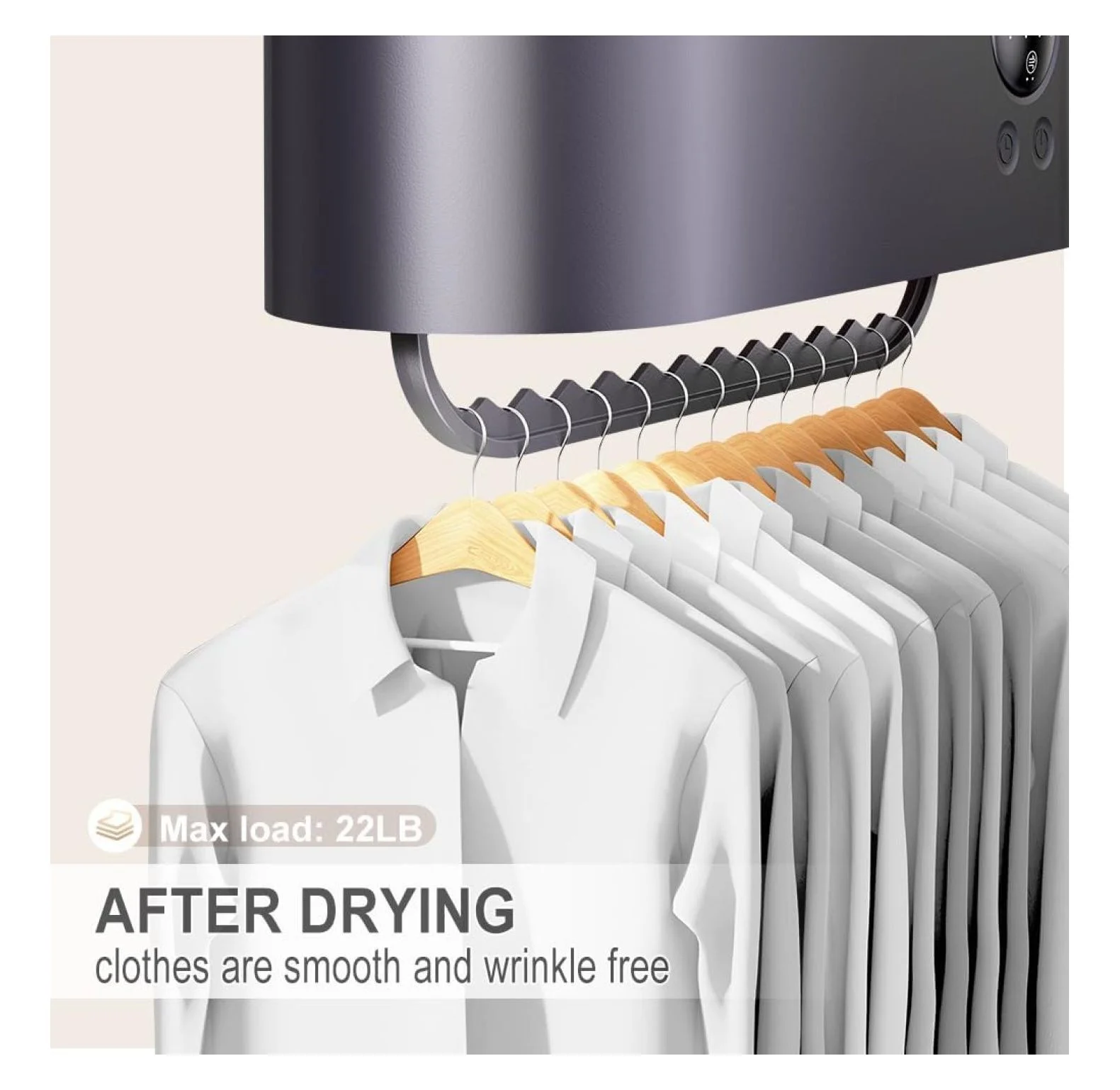 Portable Clothes Dryer Mini Clothes Dryer Save Space Folding Compact Dryer Machine With Dry Bag For Laundry Electric Portable Dryer For Camping ��Business Trip�� Travel ��Home And Apartment Grey - Image 5