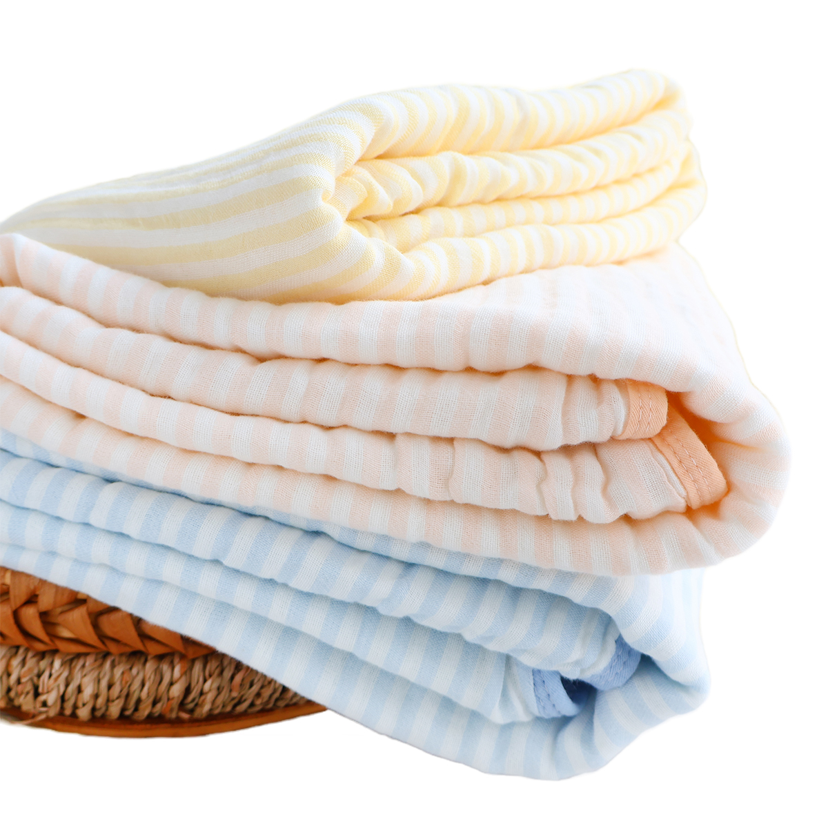 Premium High Density 6-Layered Muslin Baby Quilt Extra Large Bamboo Cotton Antibacterial Geometric Pattern Sleeping Blanket Soft