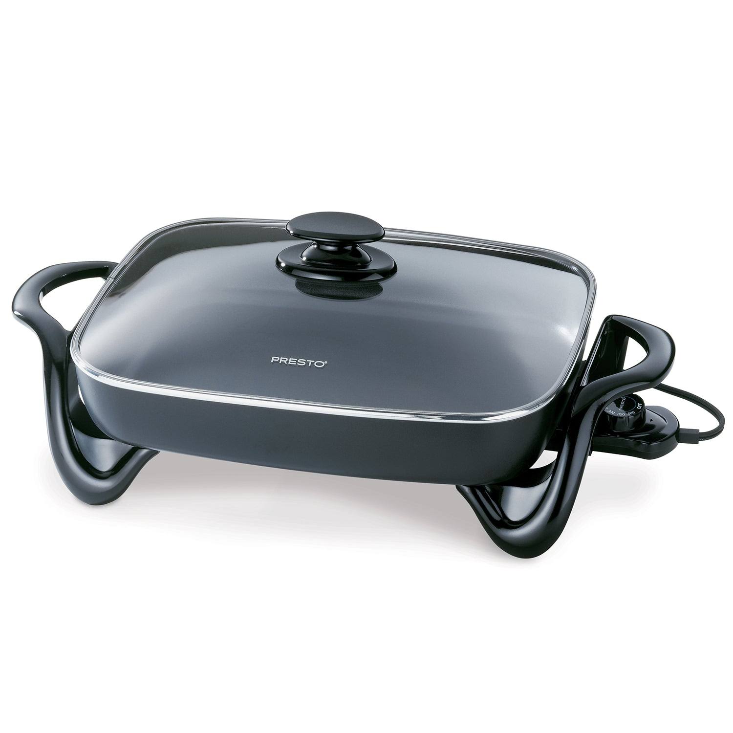 Presto Cast Aluminum Electric Skillet with Glass Lid, 16