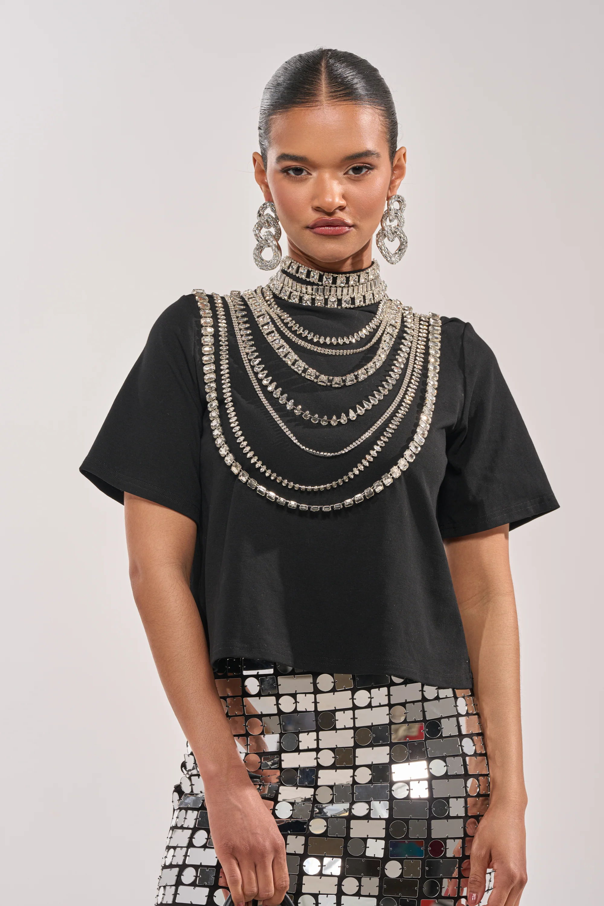 ROYALTY RHINESTONE TEE - Akira Store