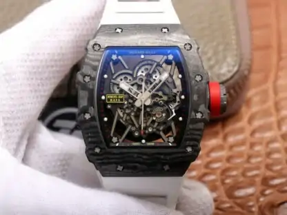 Richard Mille RM35-02 ZF Factory White Rubber Strap