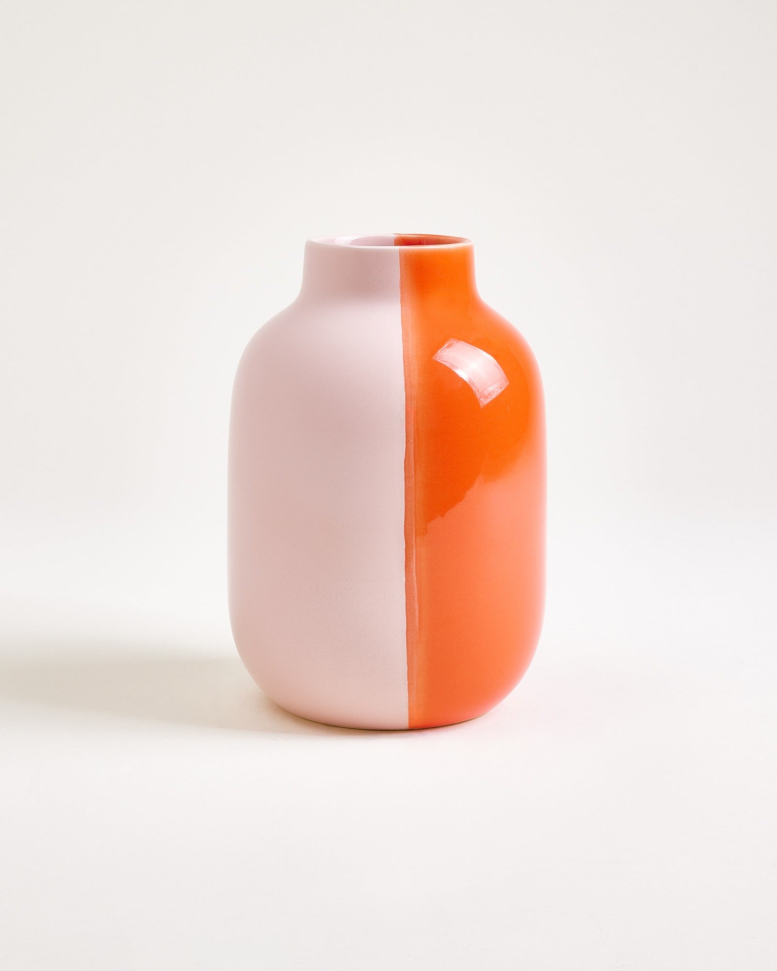 NUNO - VASE M HALF CORAL PINK