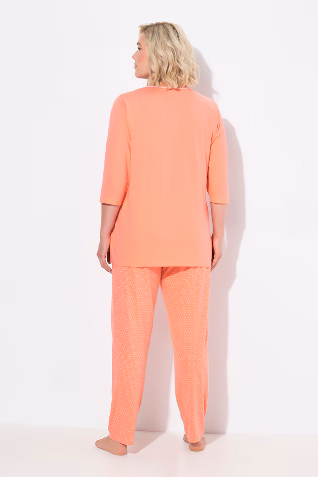 Polka Dot 3/4 Sleeve Pajama Set