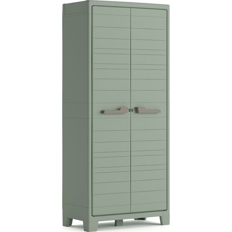 Keter – Armoire de jardin haute 182 cm – Résistante aux UV et à l'eau – 4 étagères réglables – Capacité de charge 30 kg — vue 1