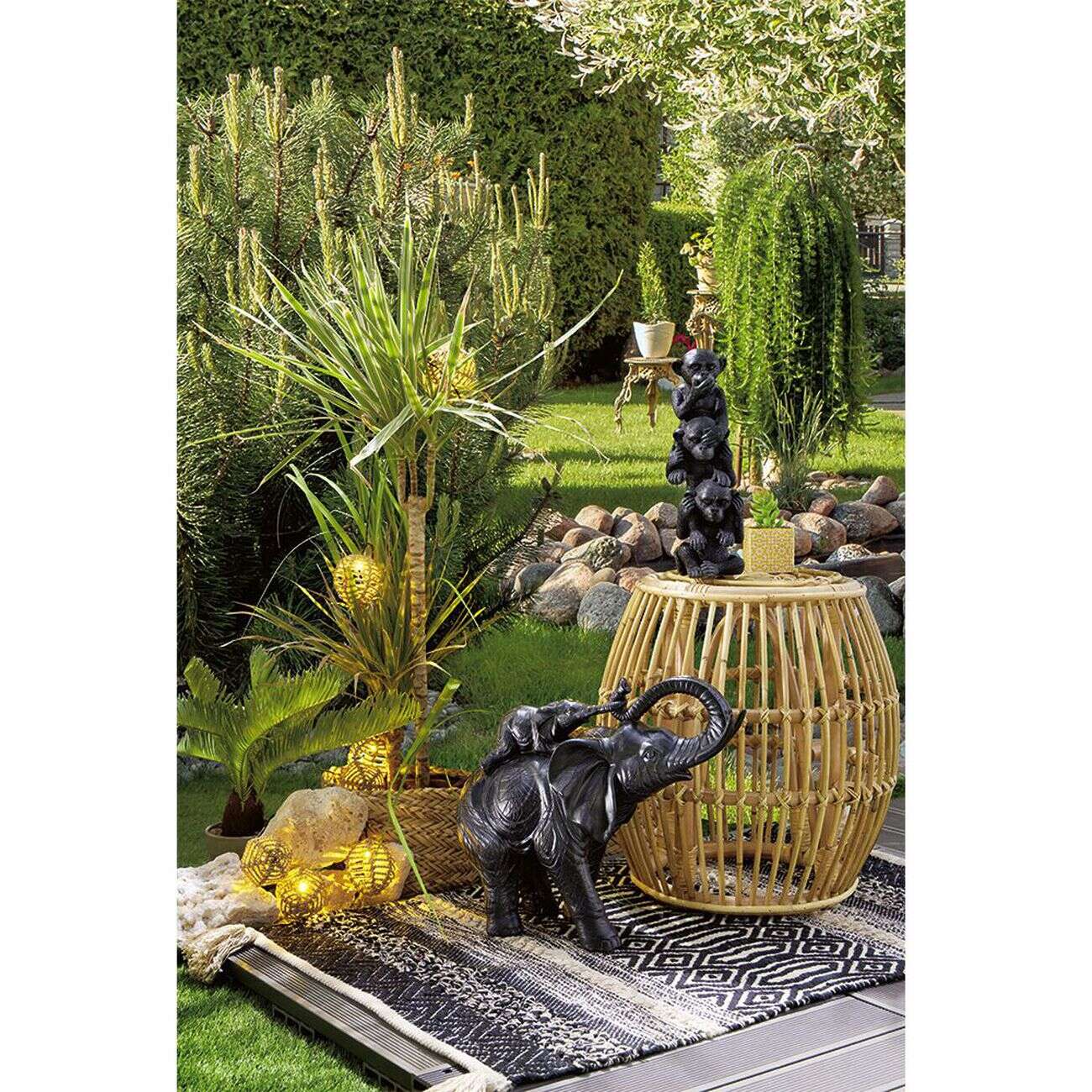 Élephant et son bébé décoration en résine