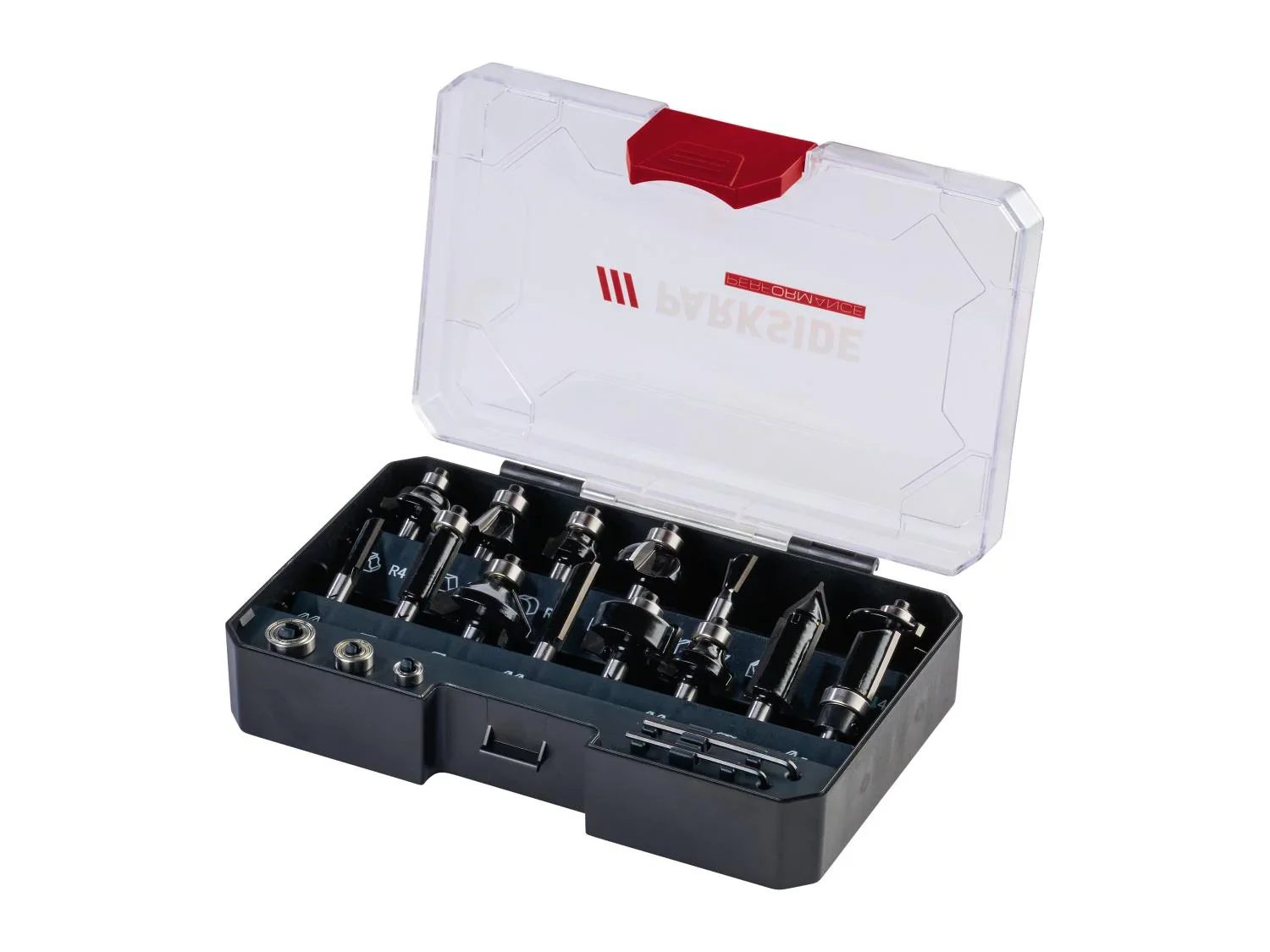 PARKSIDE PERFORMANCE Set d'embouts de fraisage PPFB 15 A1, 15 pices