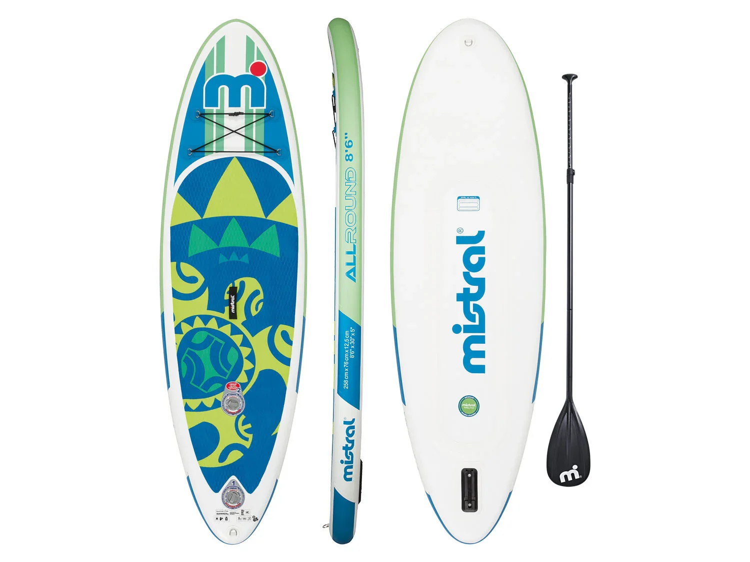 Mistral Planche de paddle SUP Junior 8'6 avec systme de double chambre